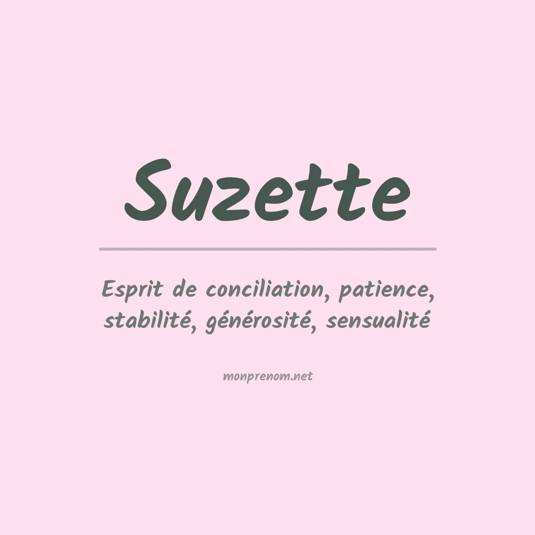 Prénom Suzette