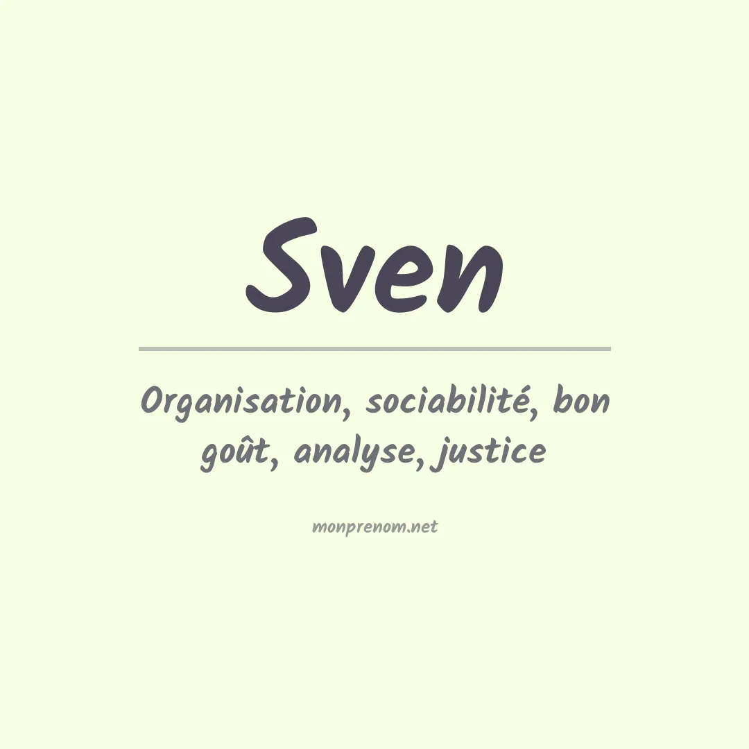 Prénom Sven