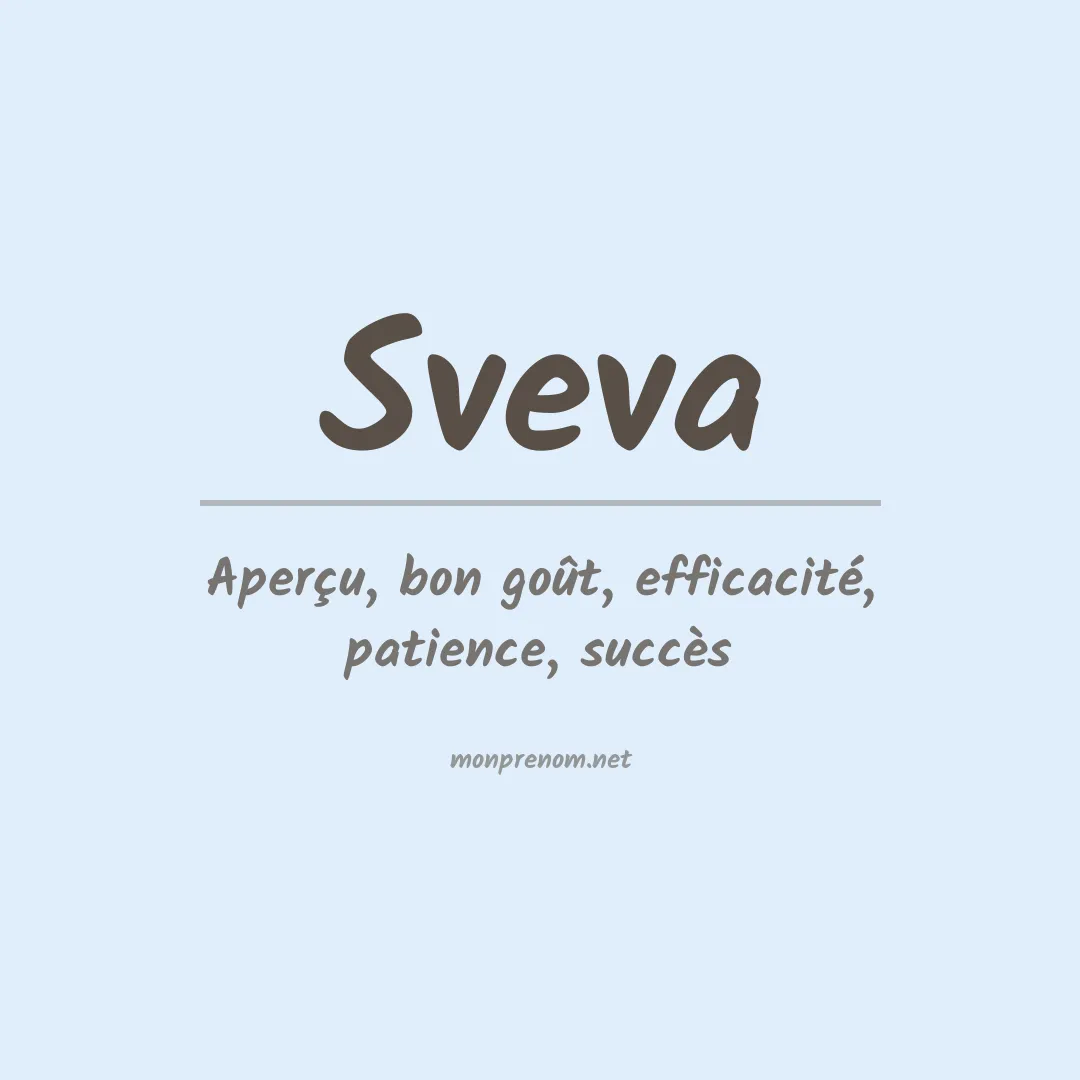 Signification du prénom Sveva