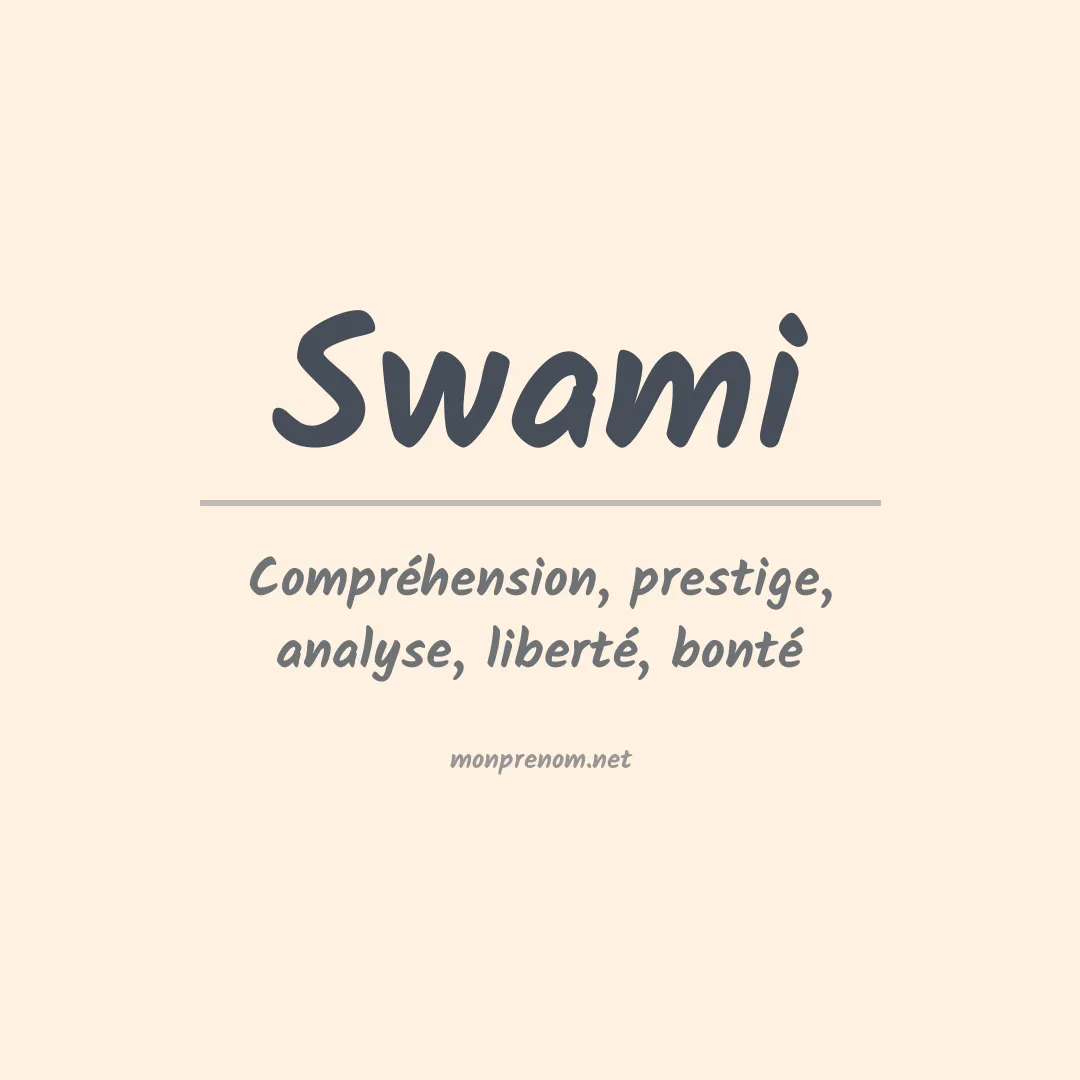 Prénom Swami