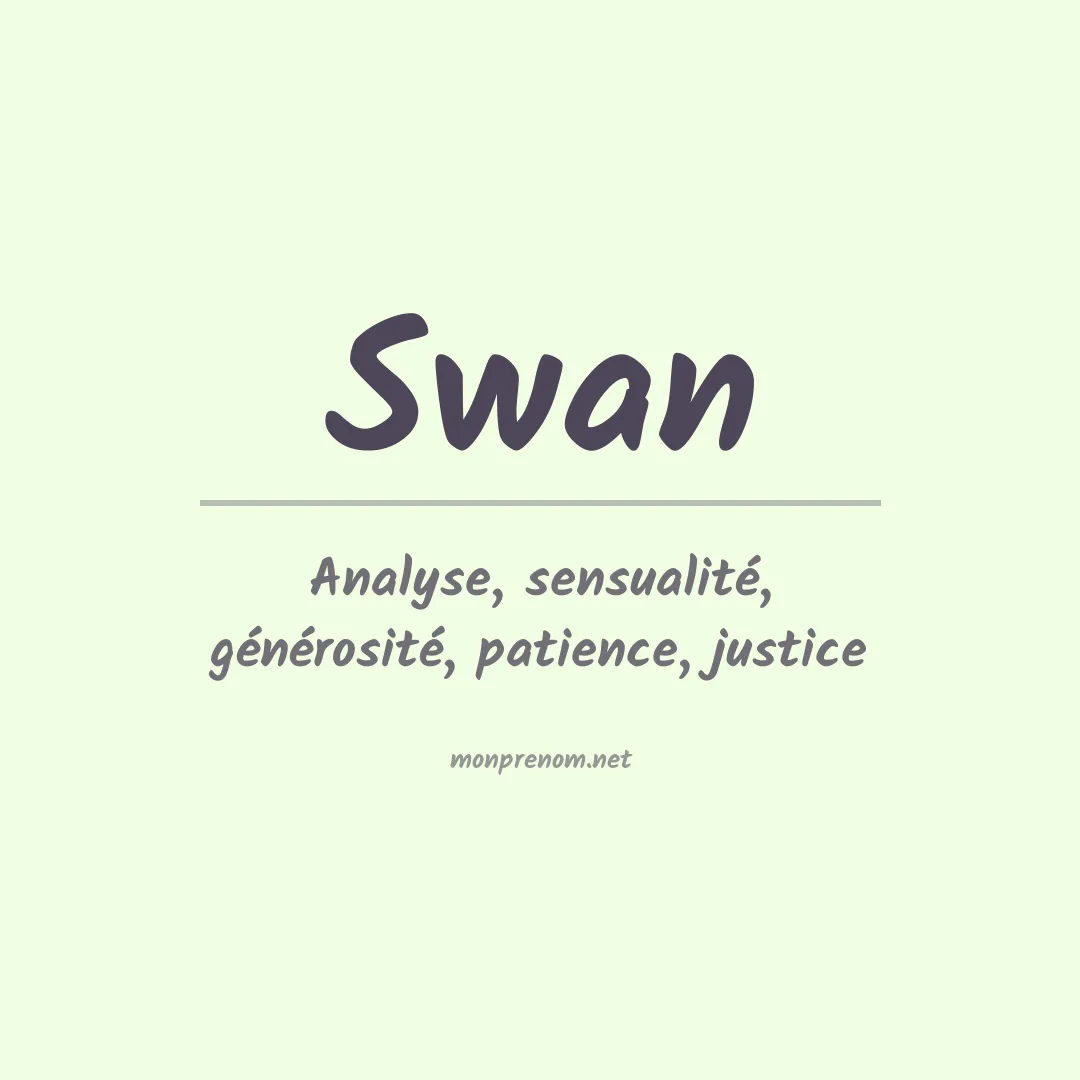 Prénom Swan