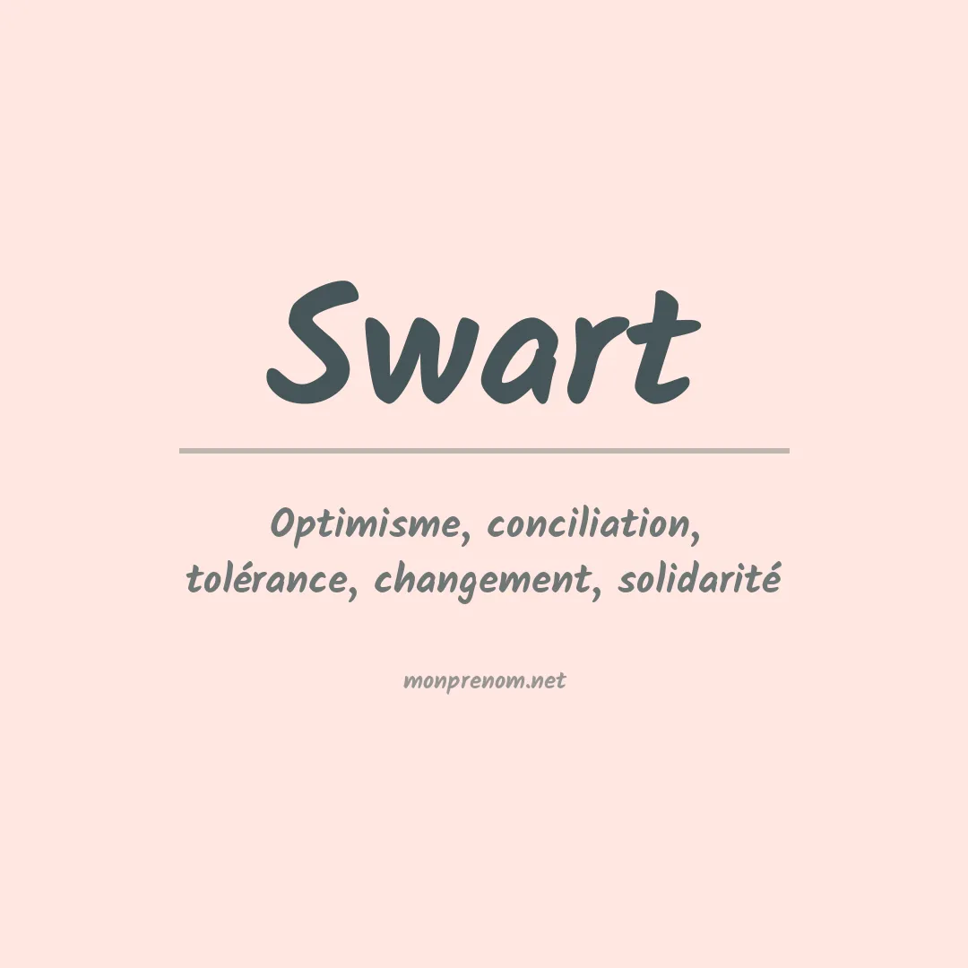 Prénom Swart