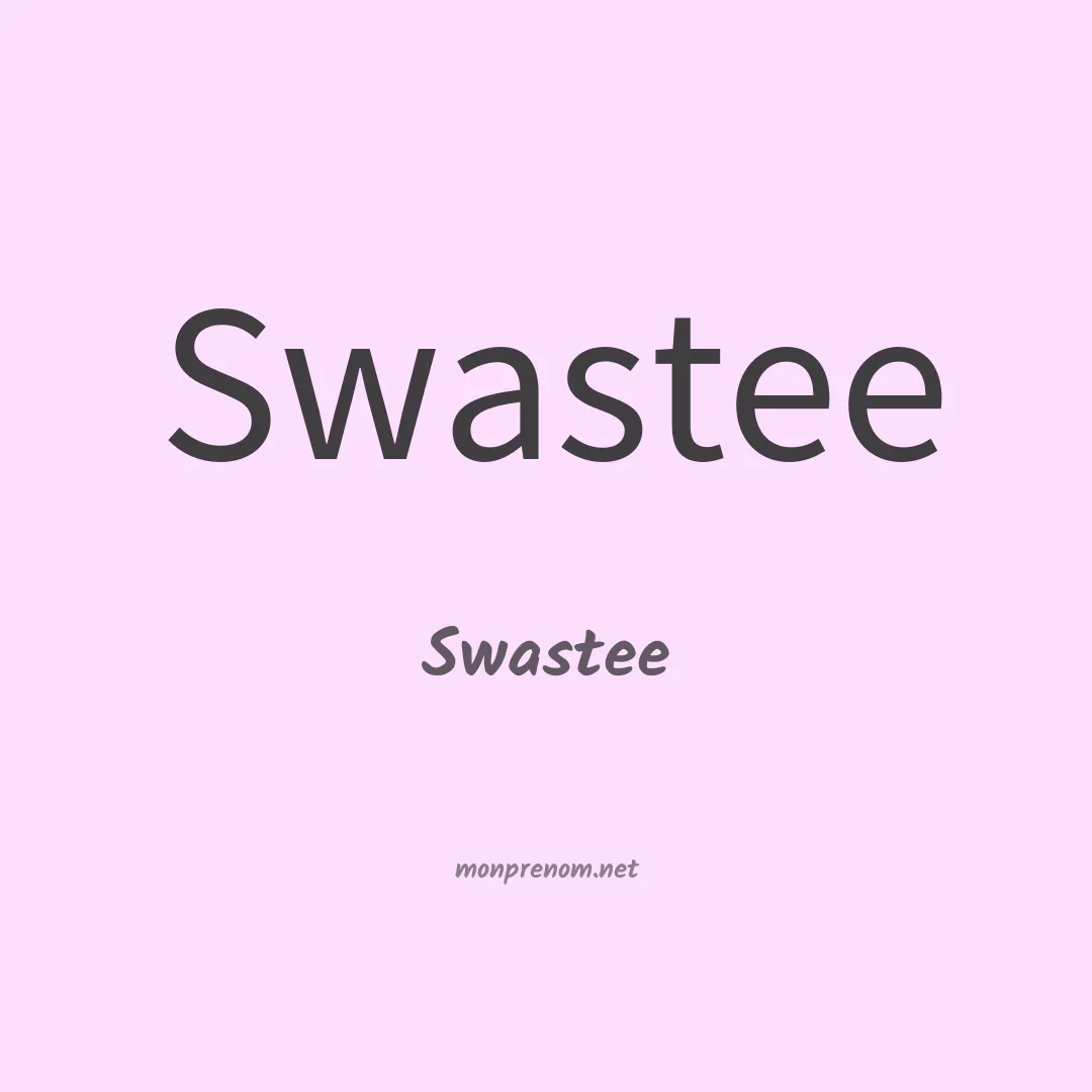 Swastee en chinois