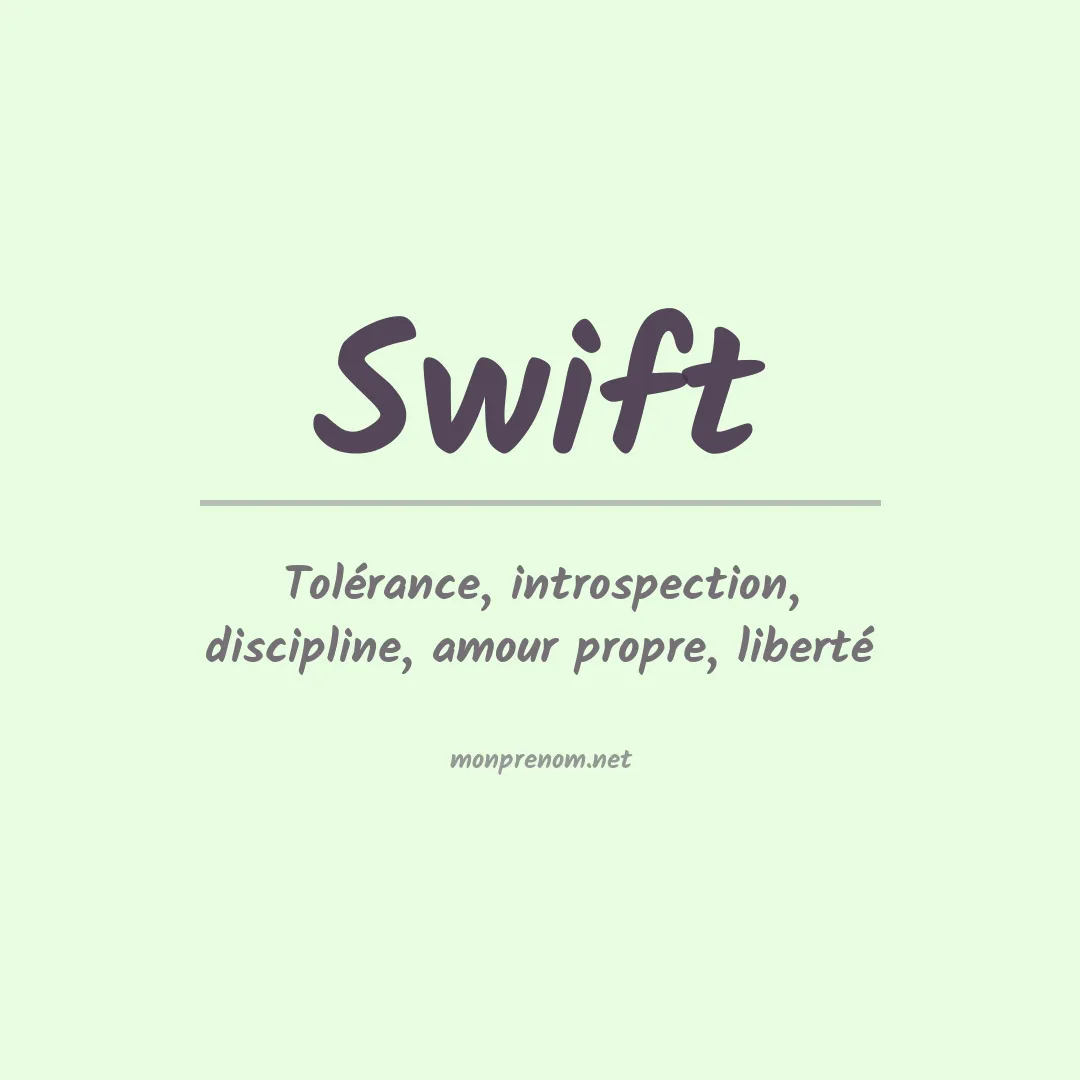 Prénom Swift
