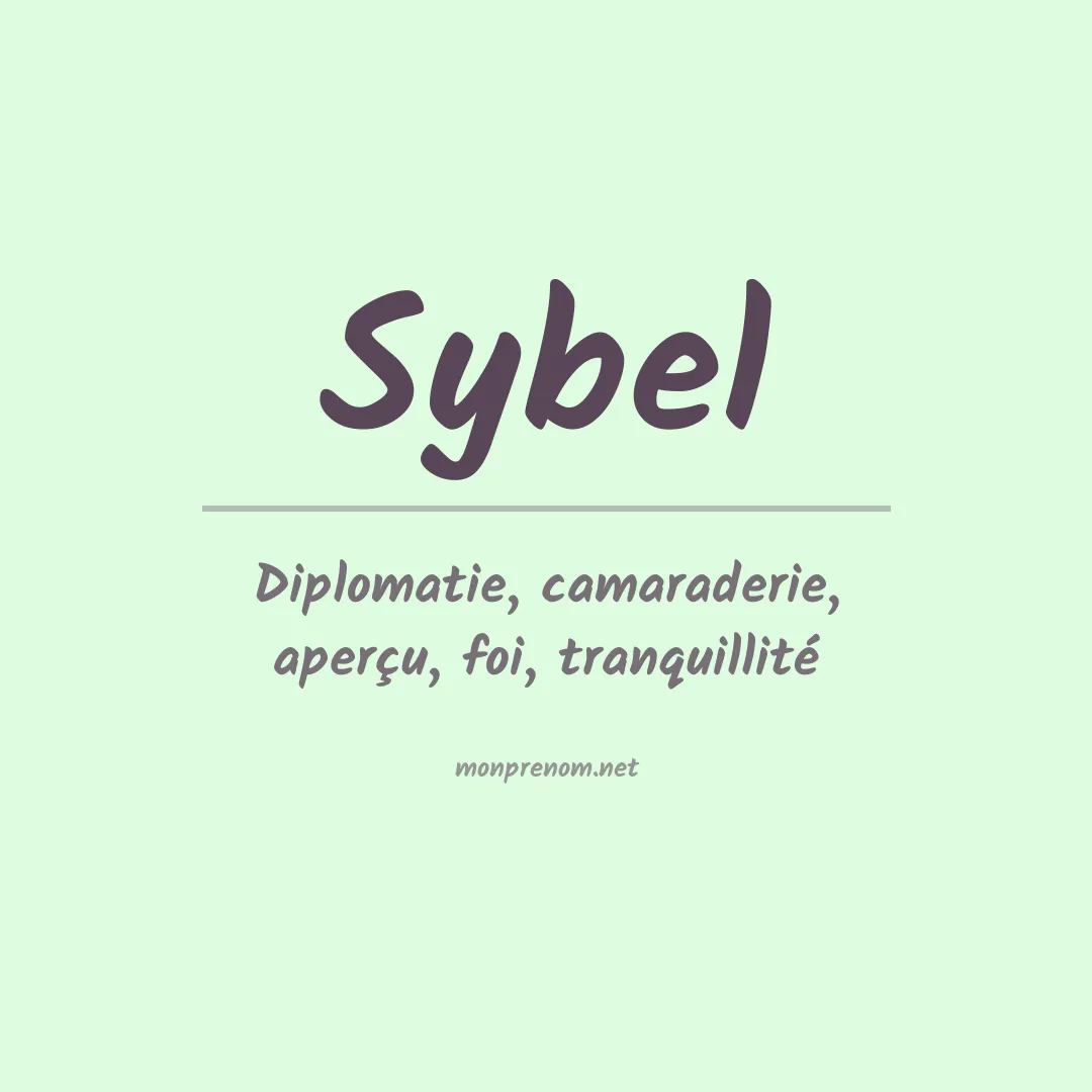 Signification du prénom Sybel