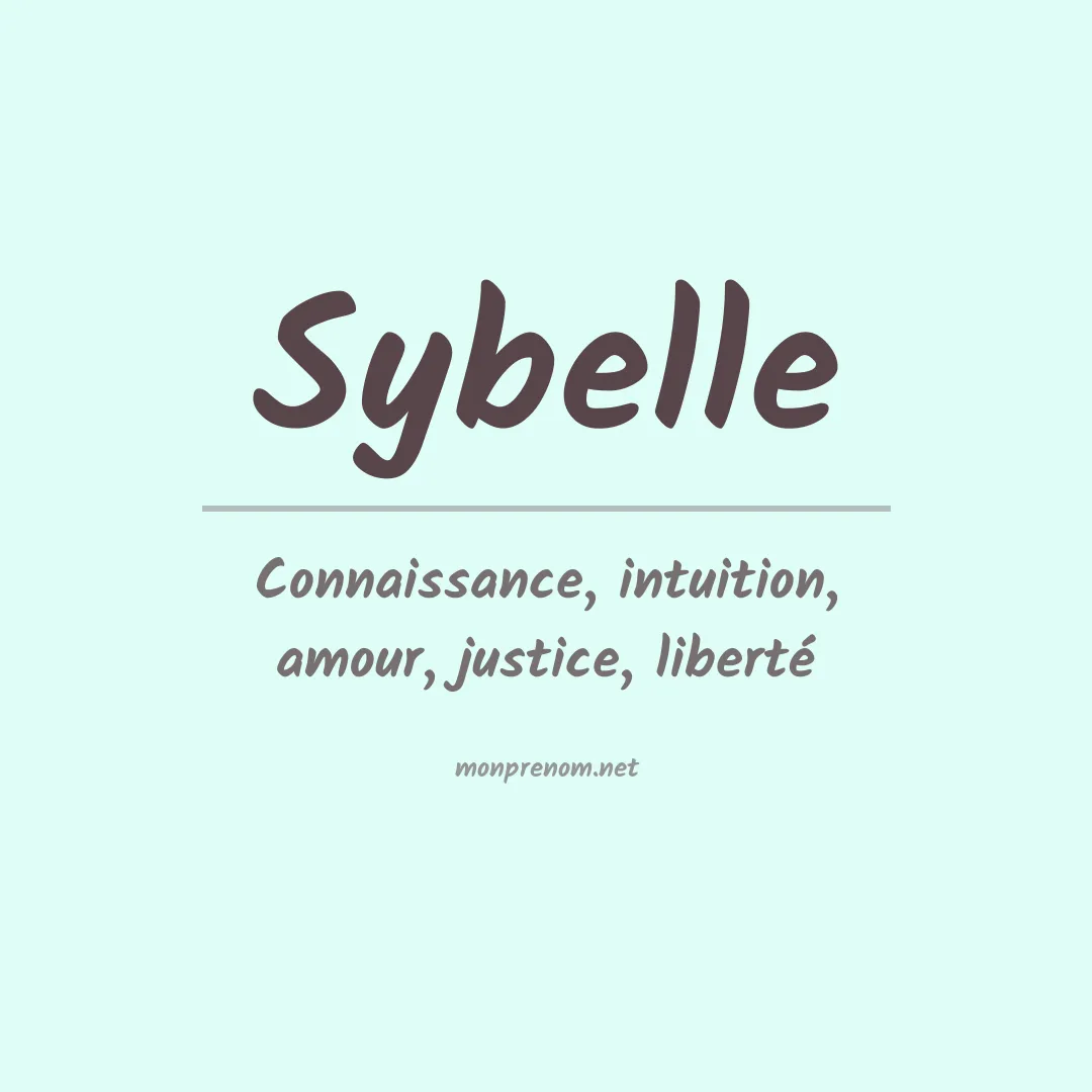 Signification du prénom Sybelle