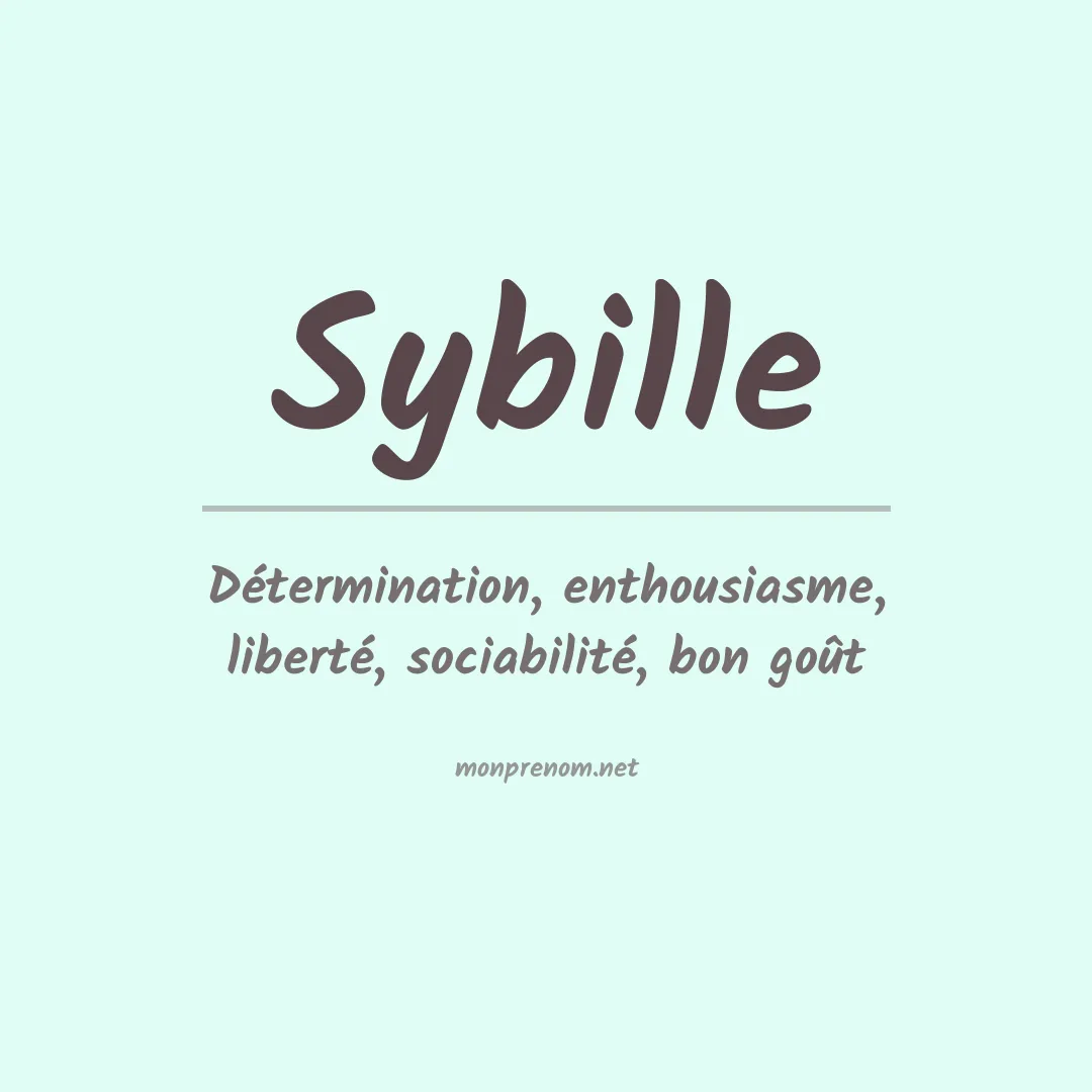 Prénom Sybille