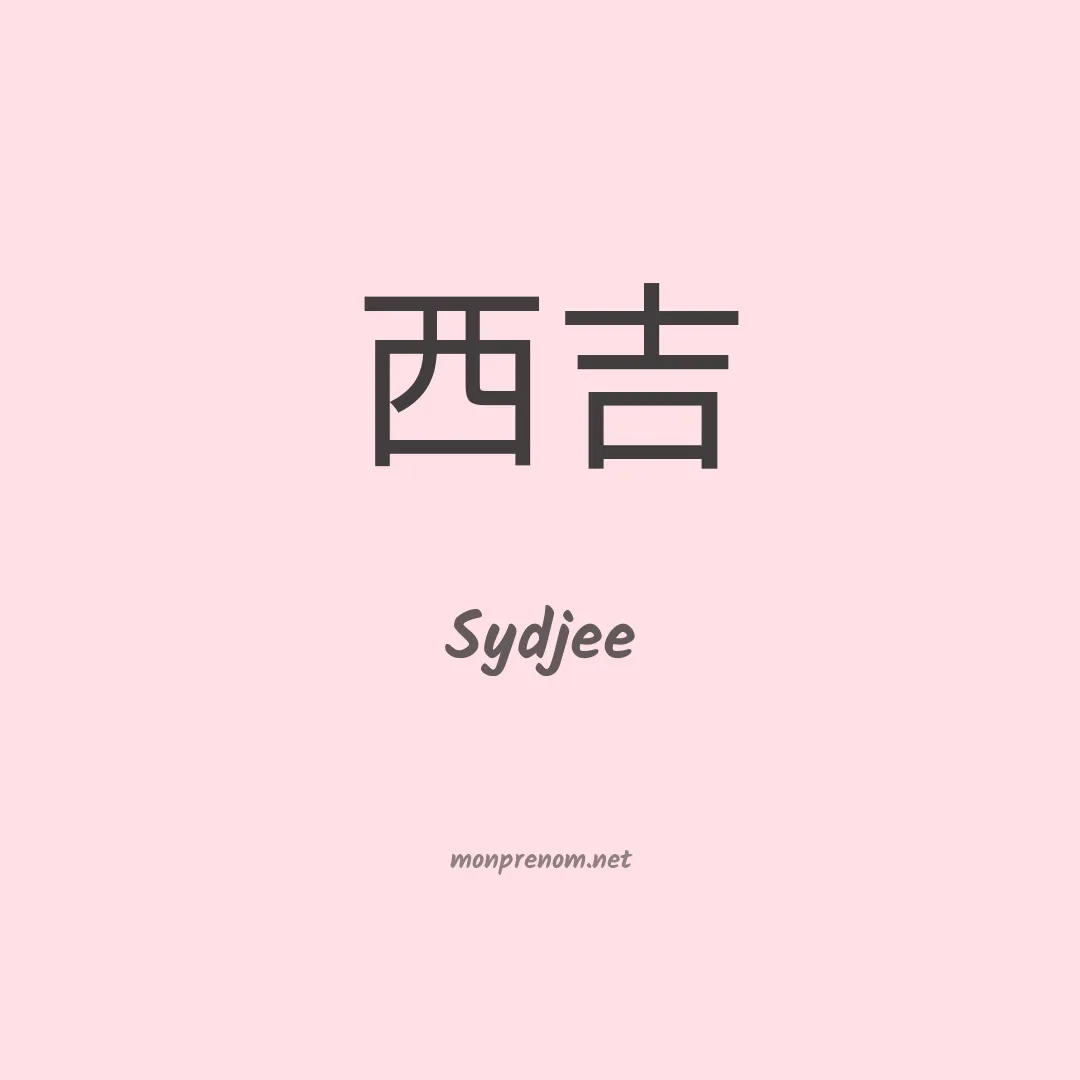 Sydjee en chinois