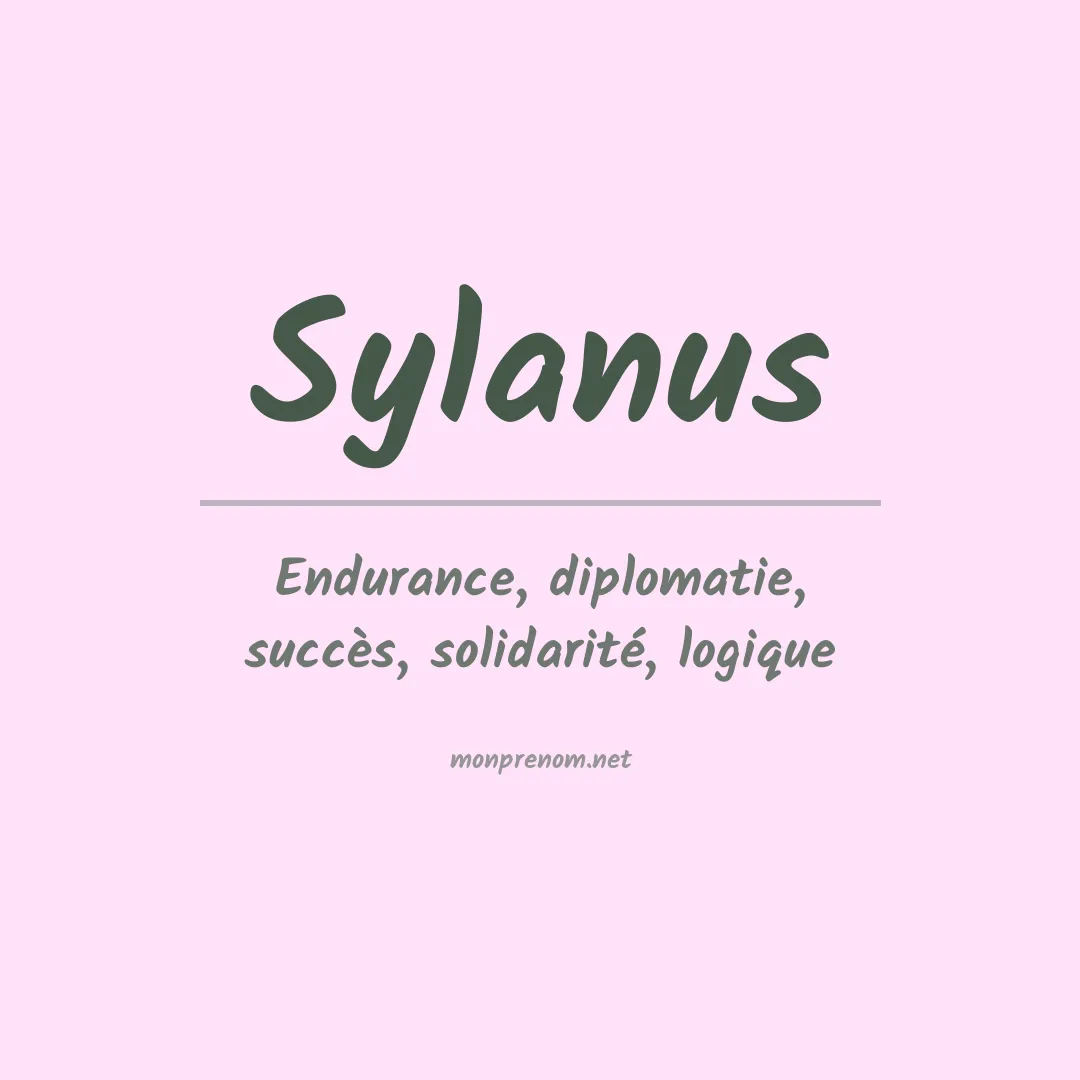 Signification du prénom Sylanus