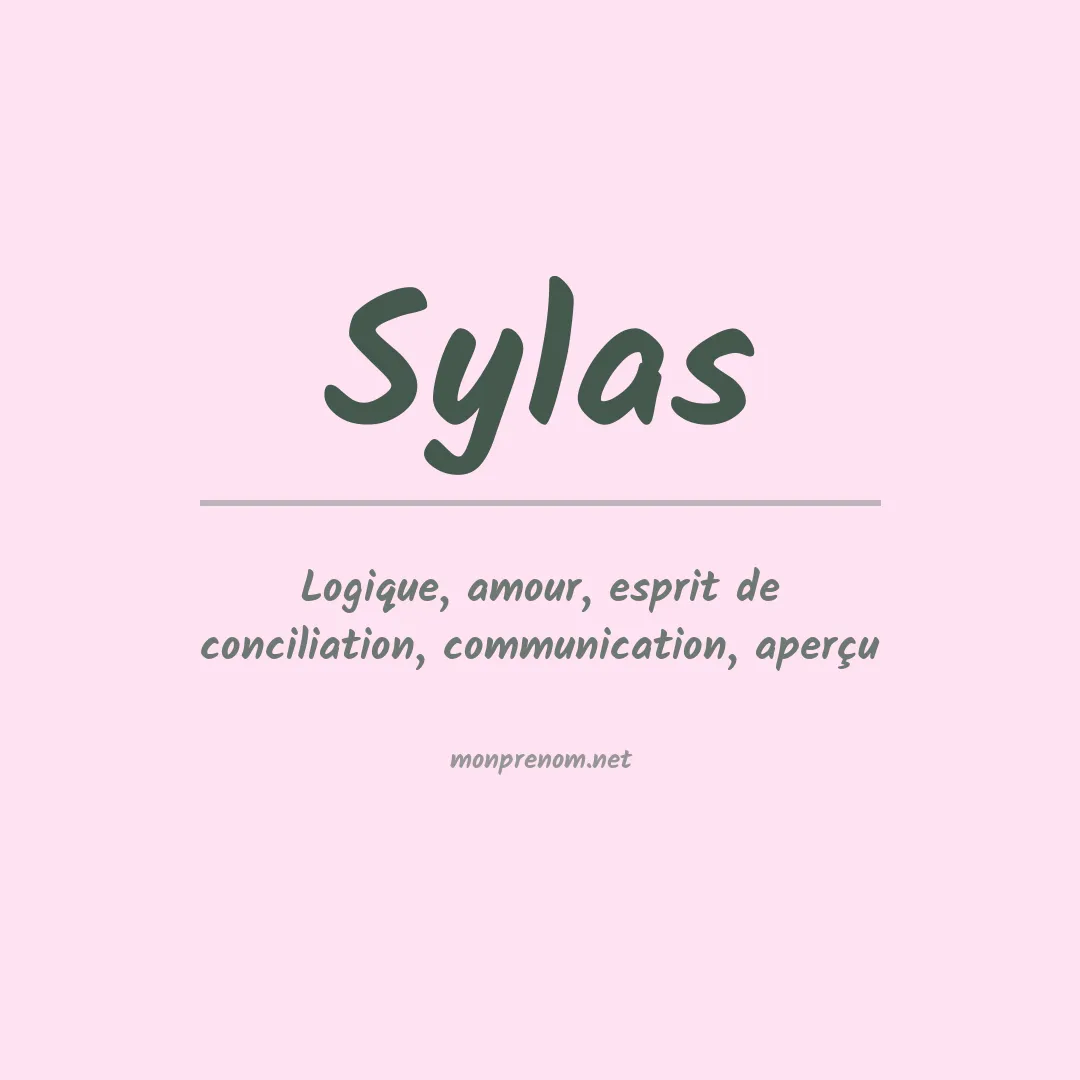 Prénom Sylas