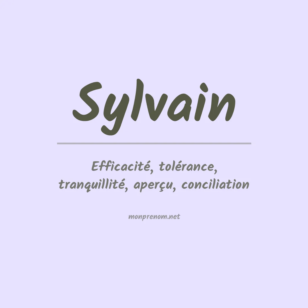 Prénom Sylvain