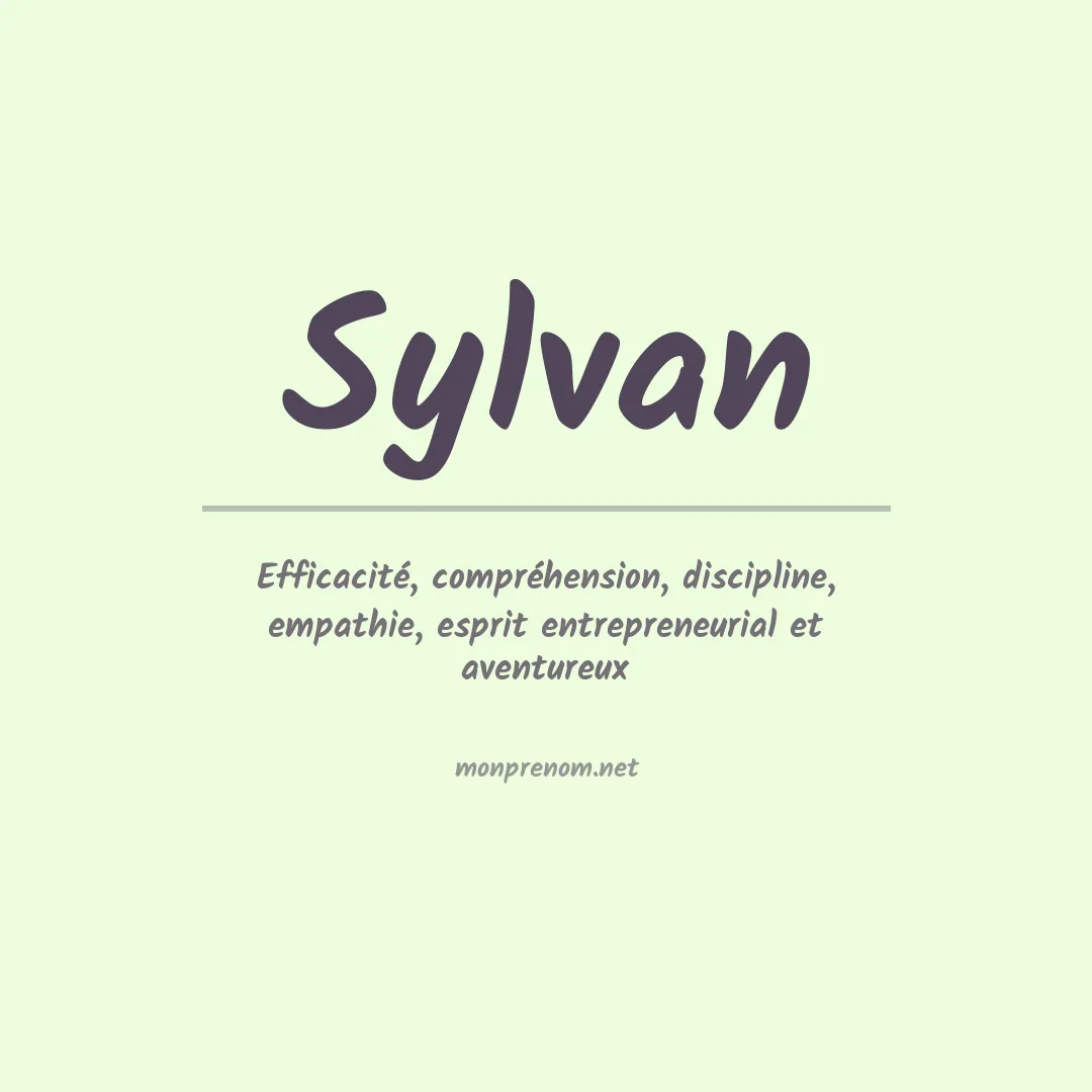 Prénom Sylvan
