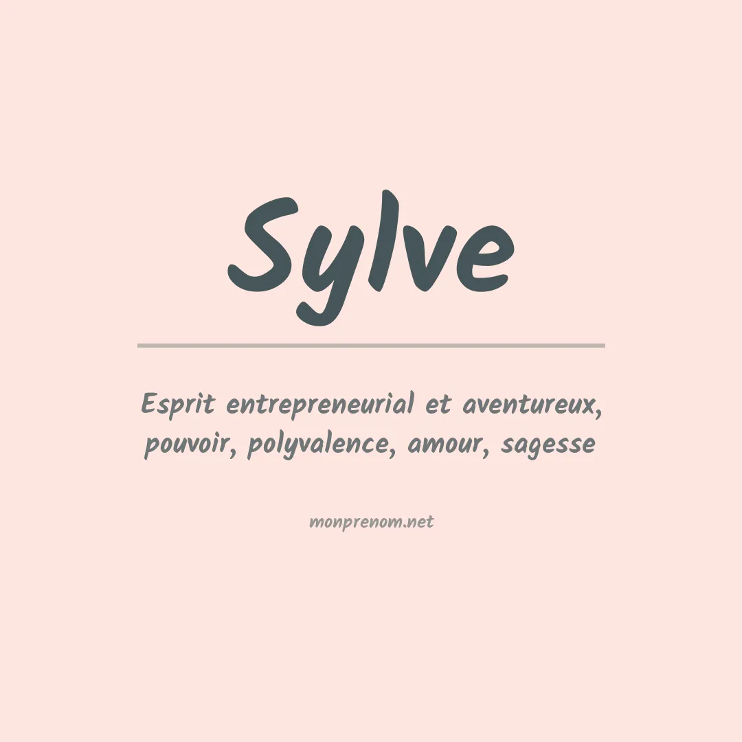 Prénom Sylve