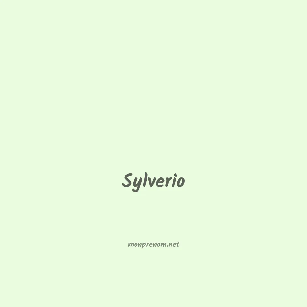 Sylverio en chinois