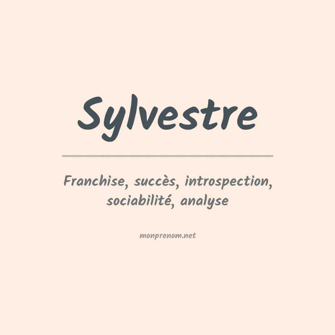 Prénom Sylvestre