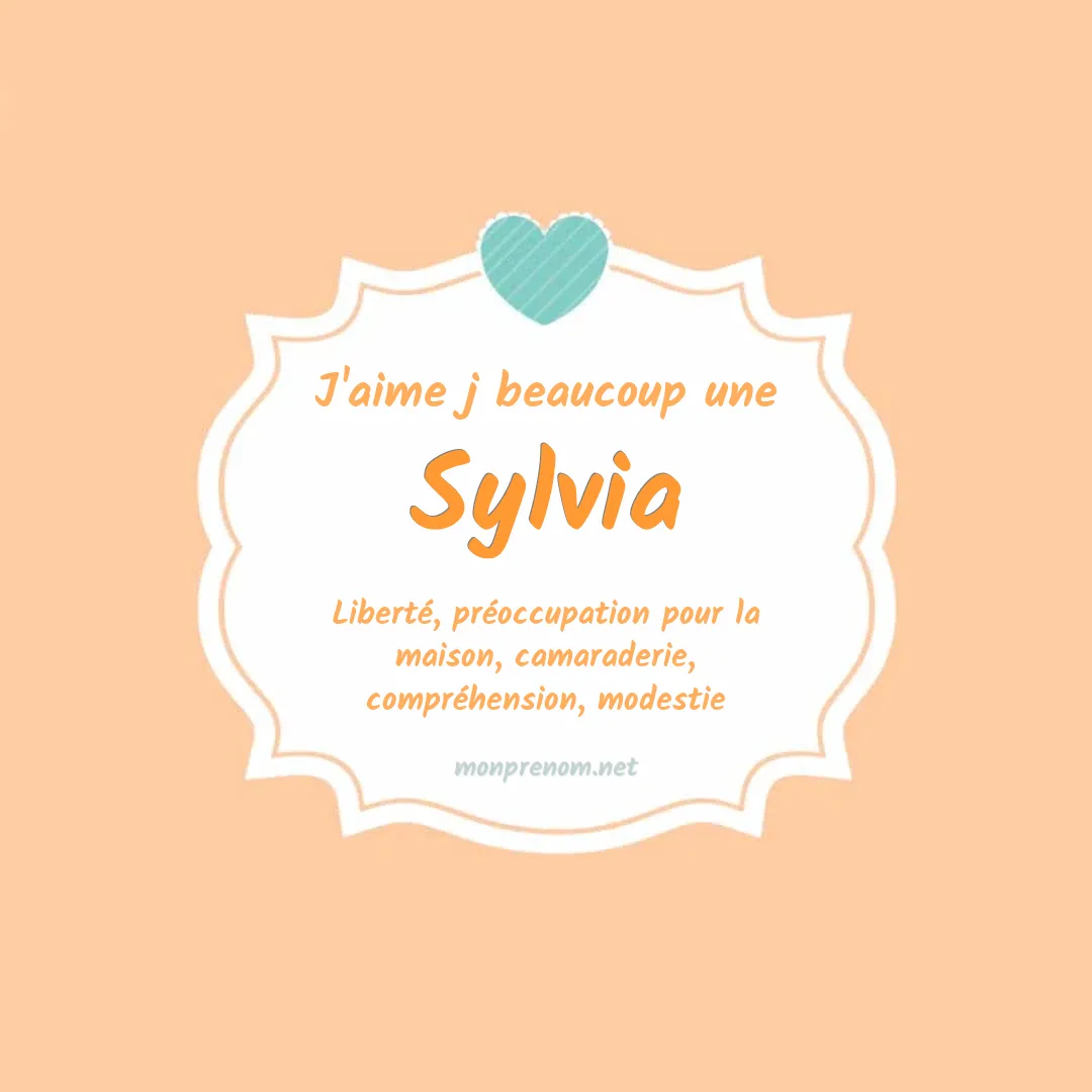 J'aime beaucoup Sylvia