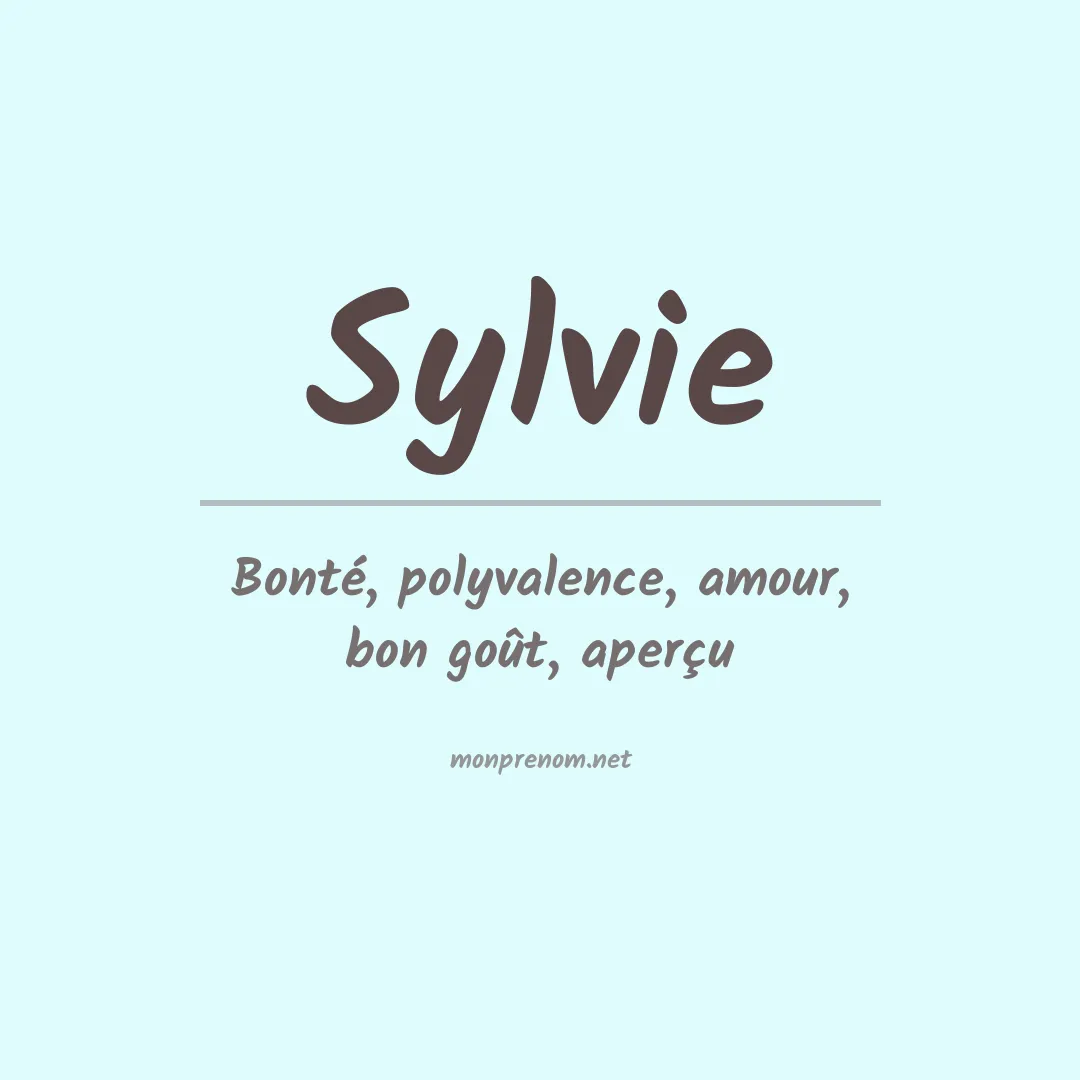 Prénom Sylvie