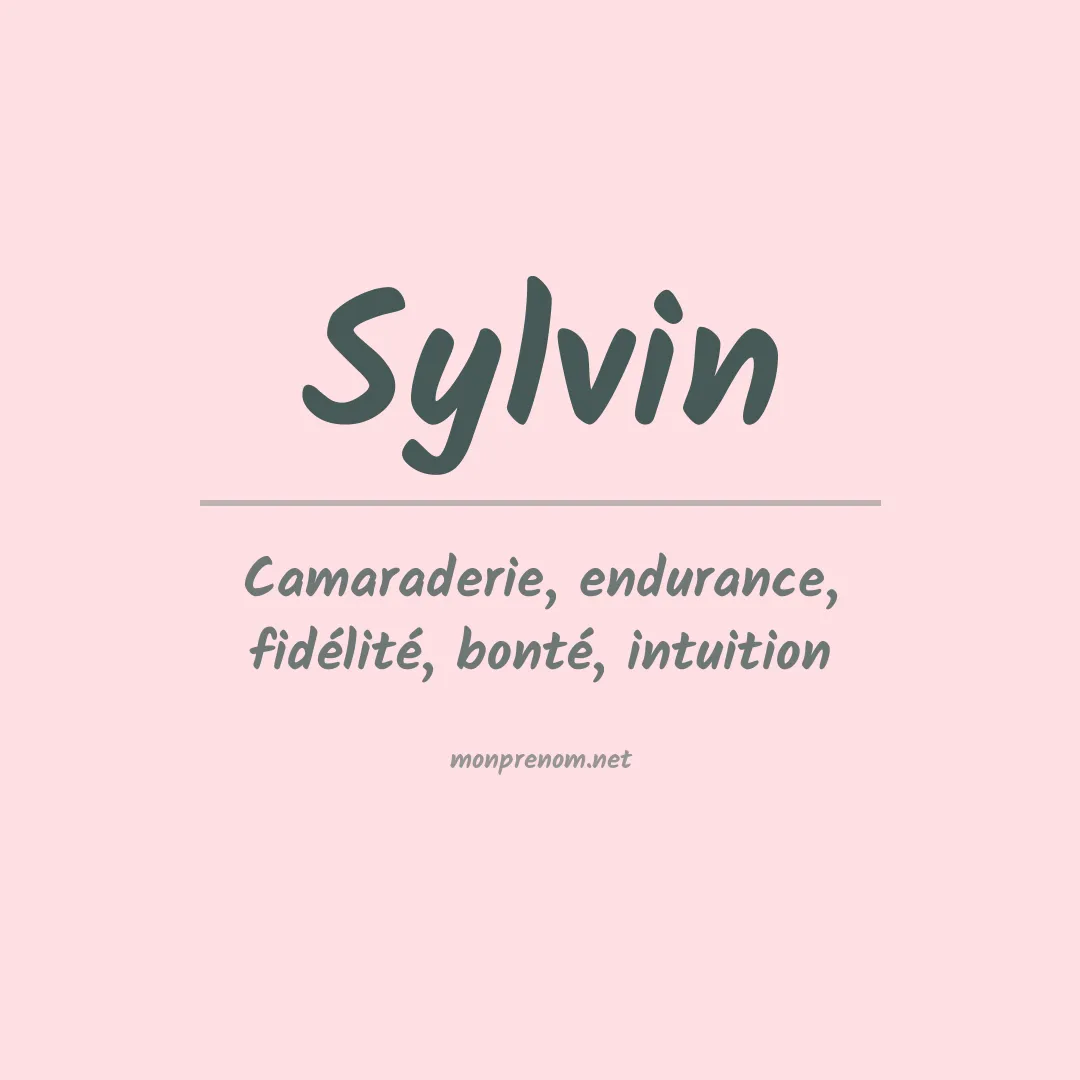 Signification du prénom Sylvin