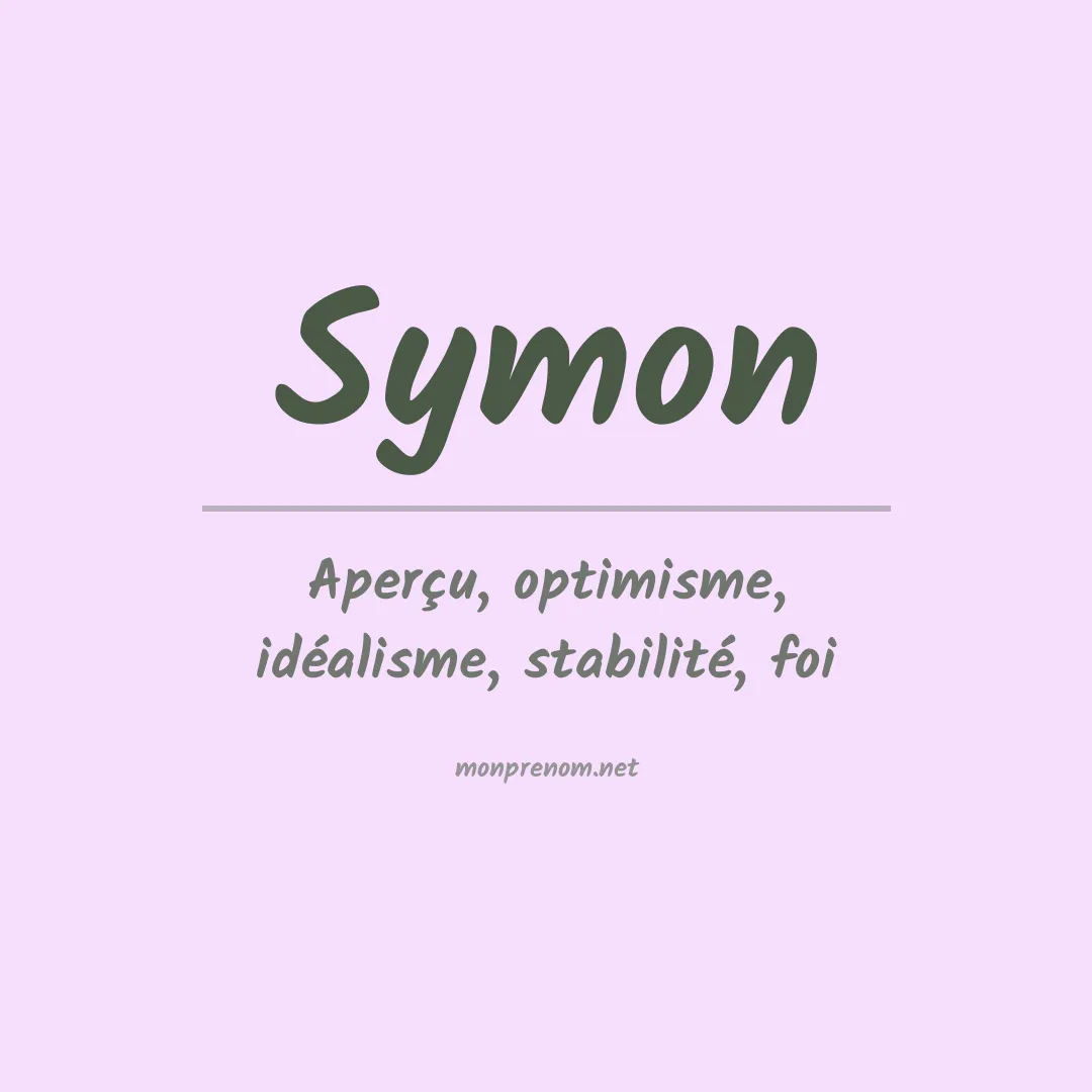 Prénom Symon