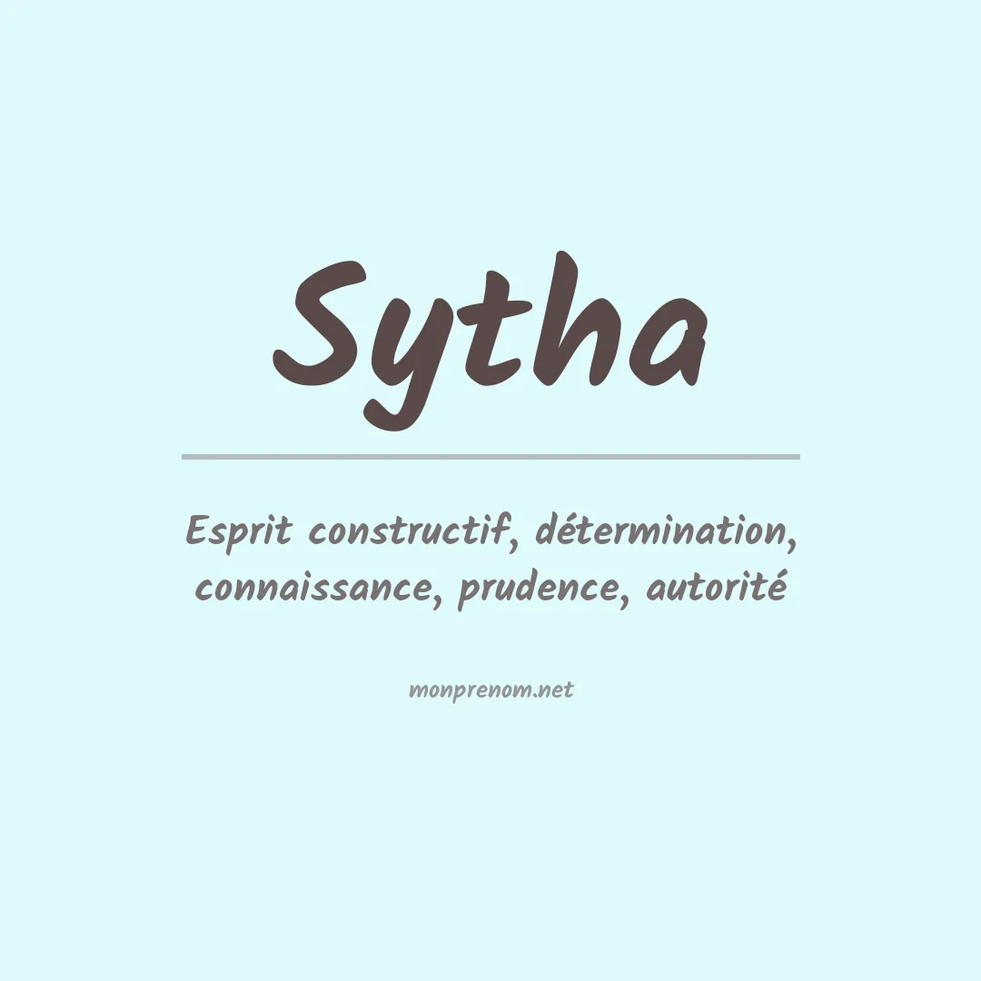 Signification du prénom Sytha