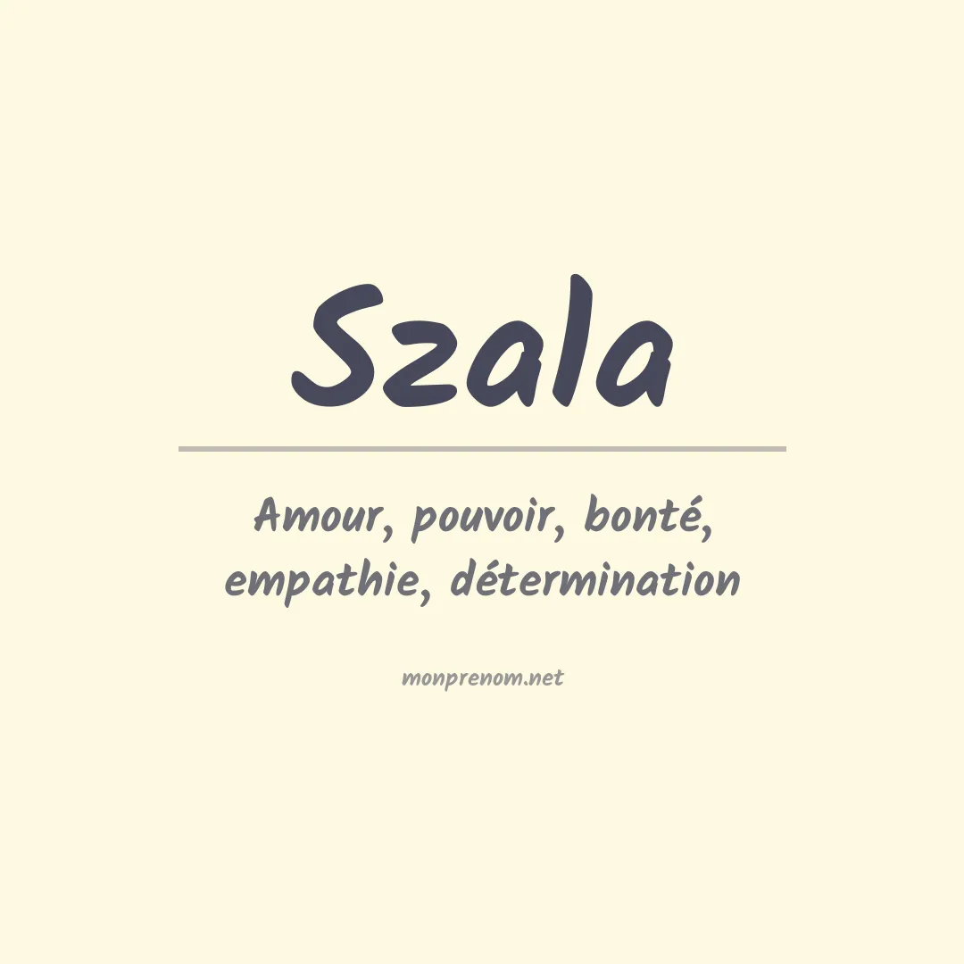 Prénom Szala