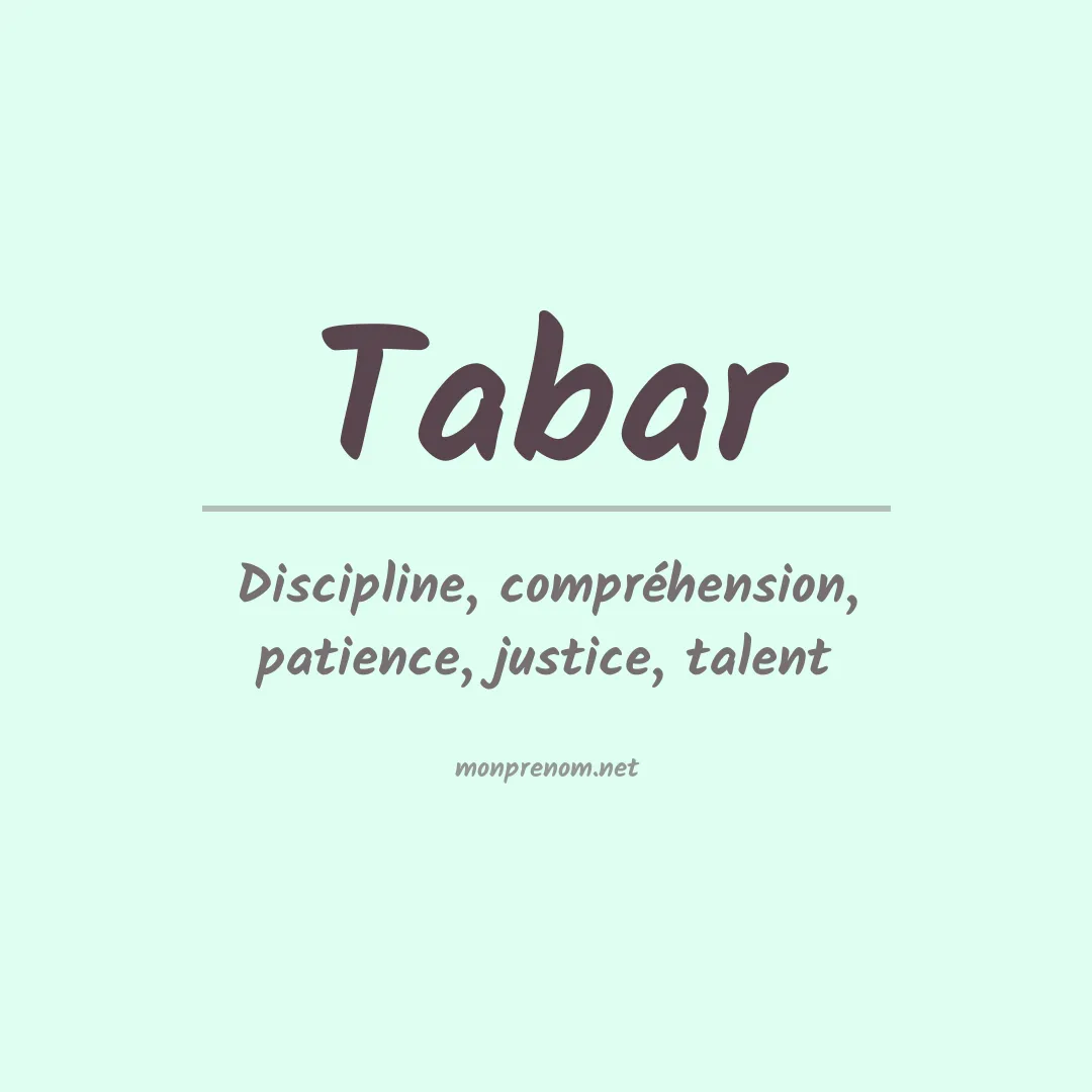 Prénom Tabar