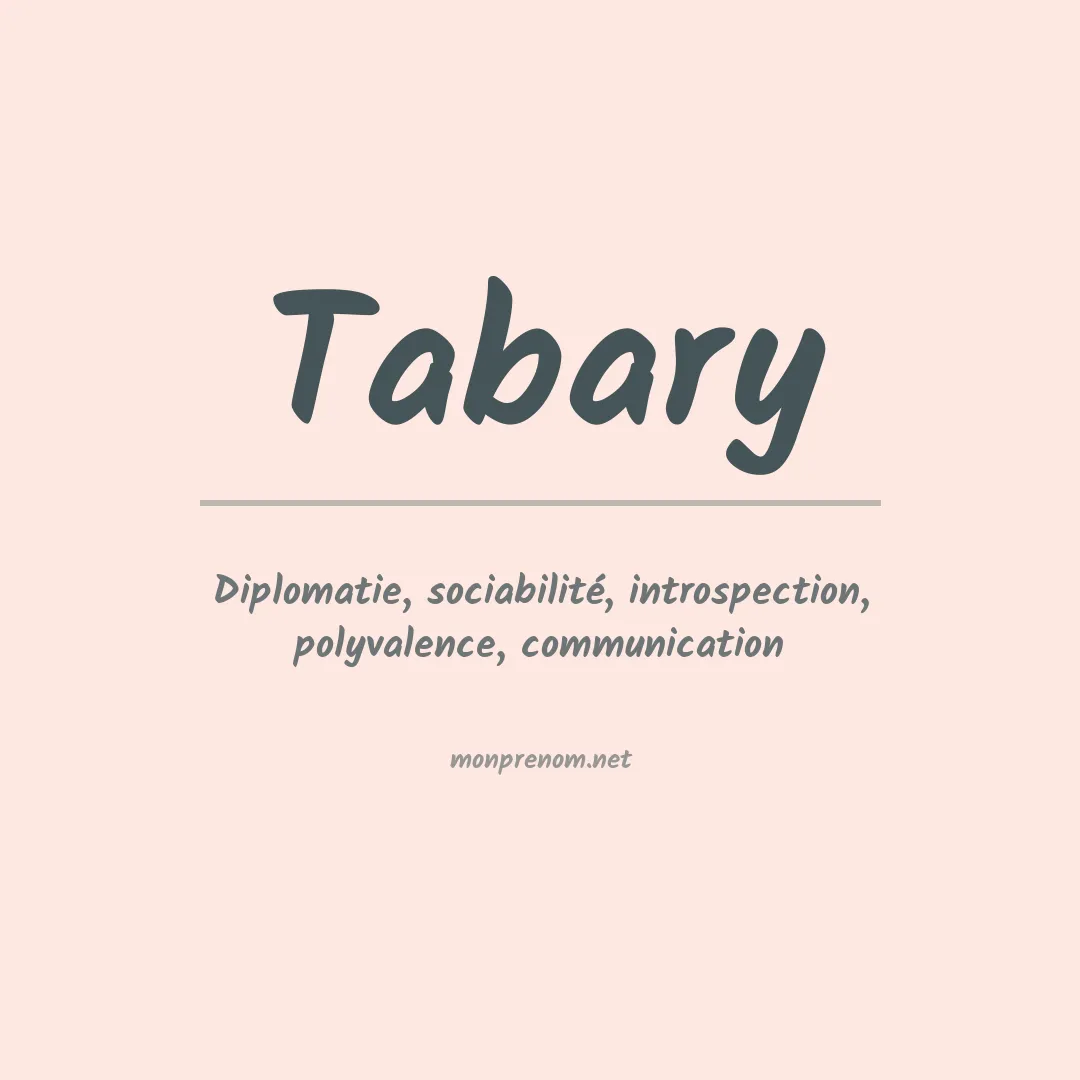 Prénom Tabary