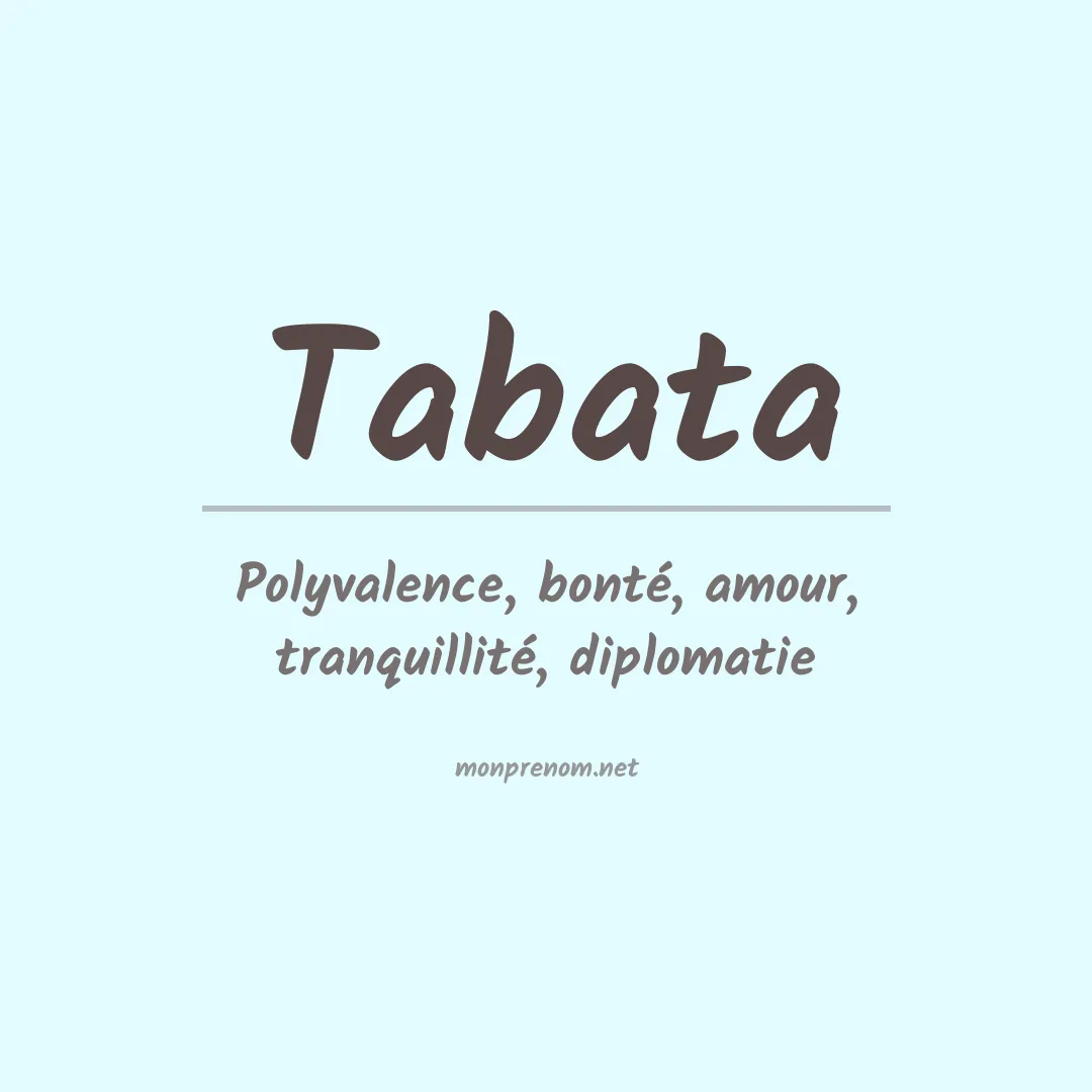 Prénom Tabata