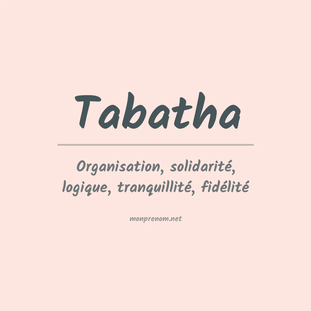 Prénom Tabatha