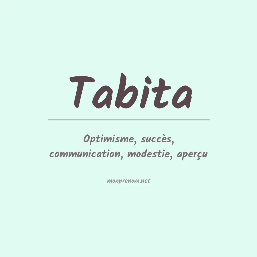 Signification du prénom Tabita