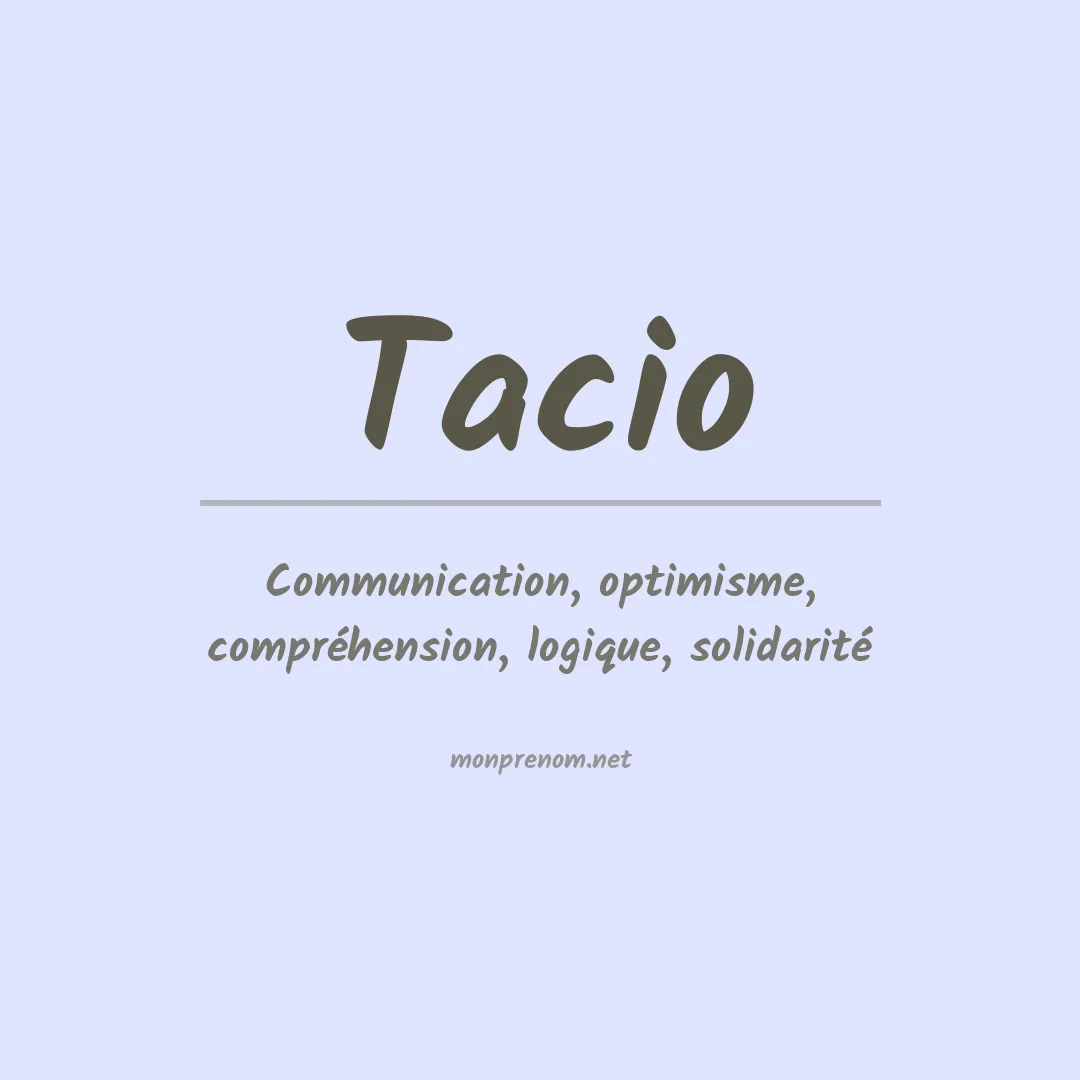 Prénom Tacio