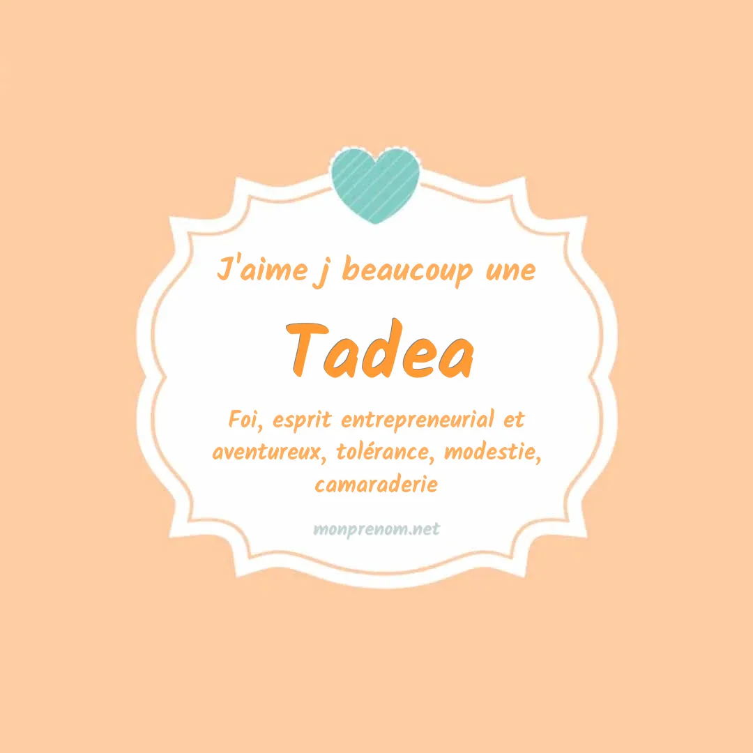 J'aime beaucoup Tadea