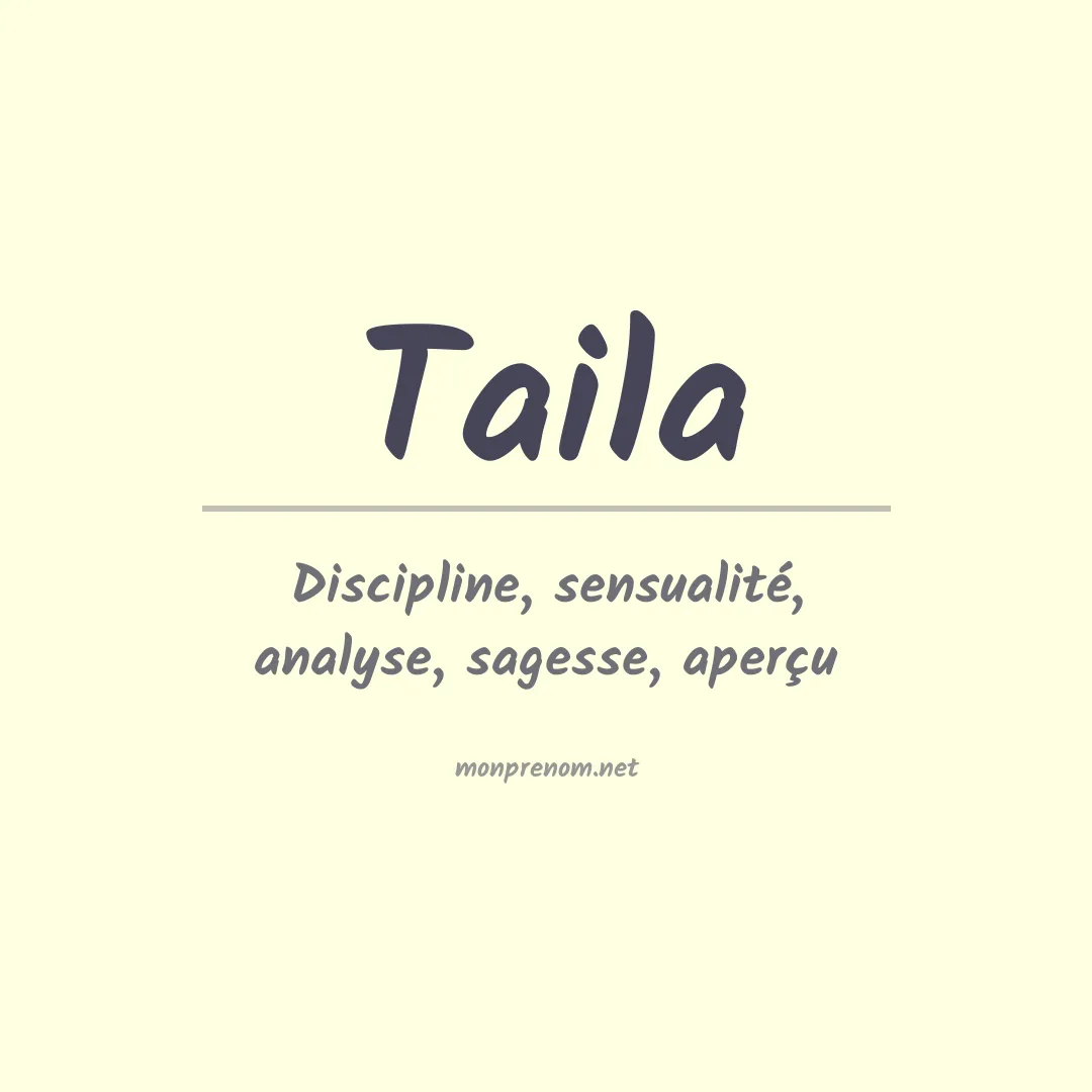 Prénom Taila