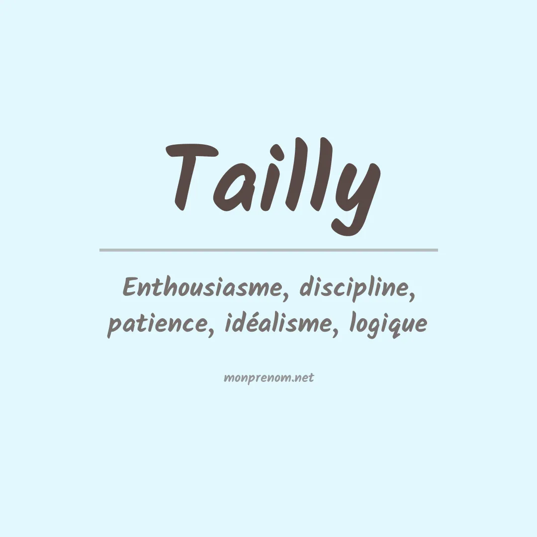 Prénom Tailly