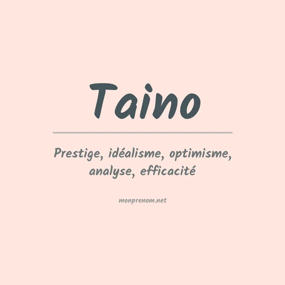 Prénom Taino