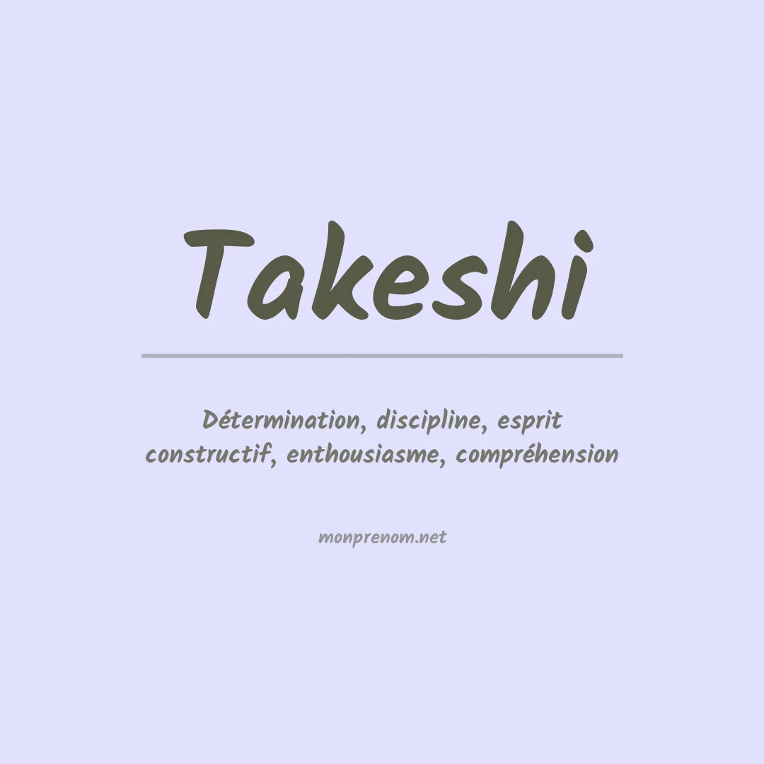 Prénom Takeshi