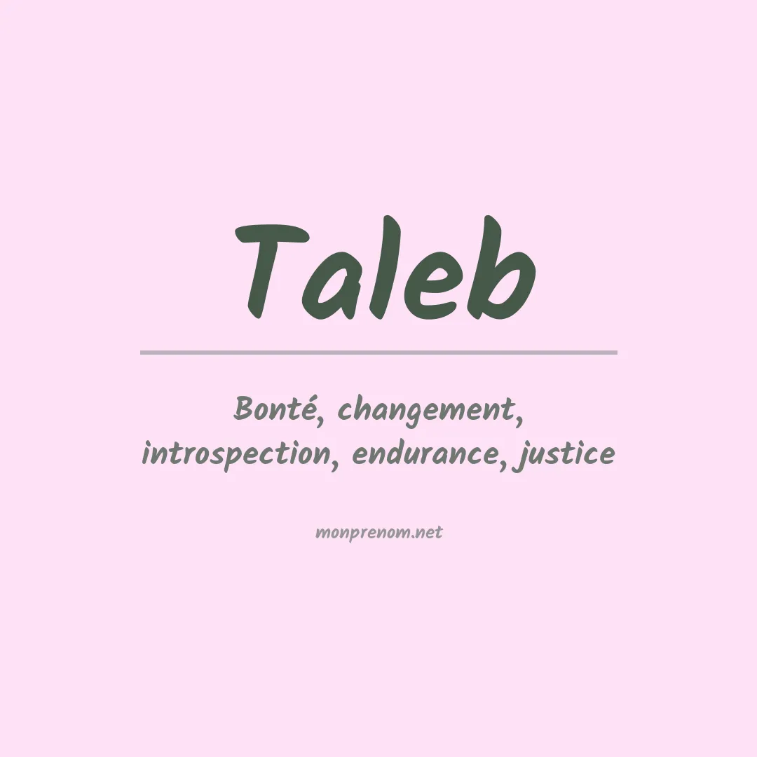 Prénom Taleb