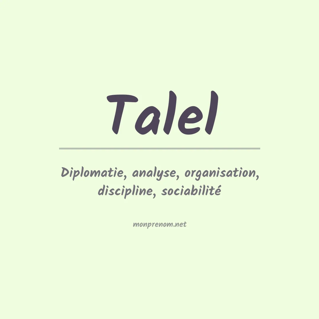 Prénom Talel