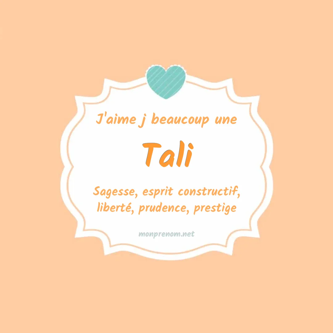 J'aime beaucoup Tali