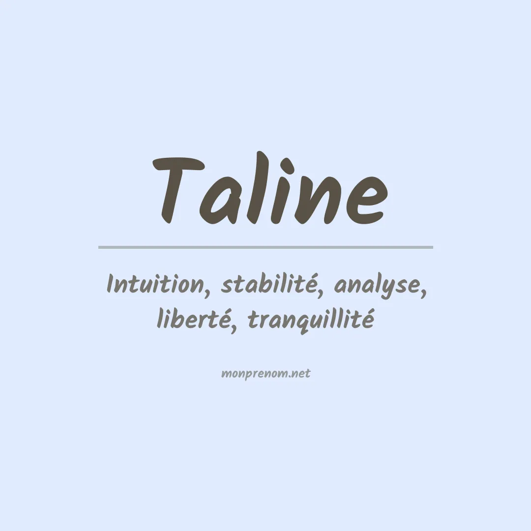 Prénom Taline