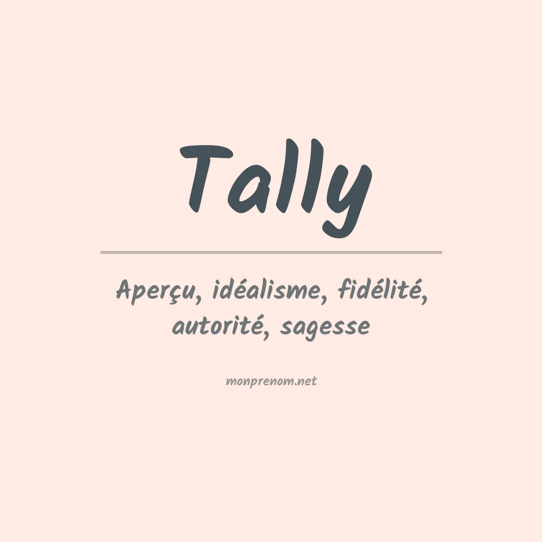 Prénom Tally