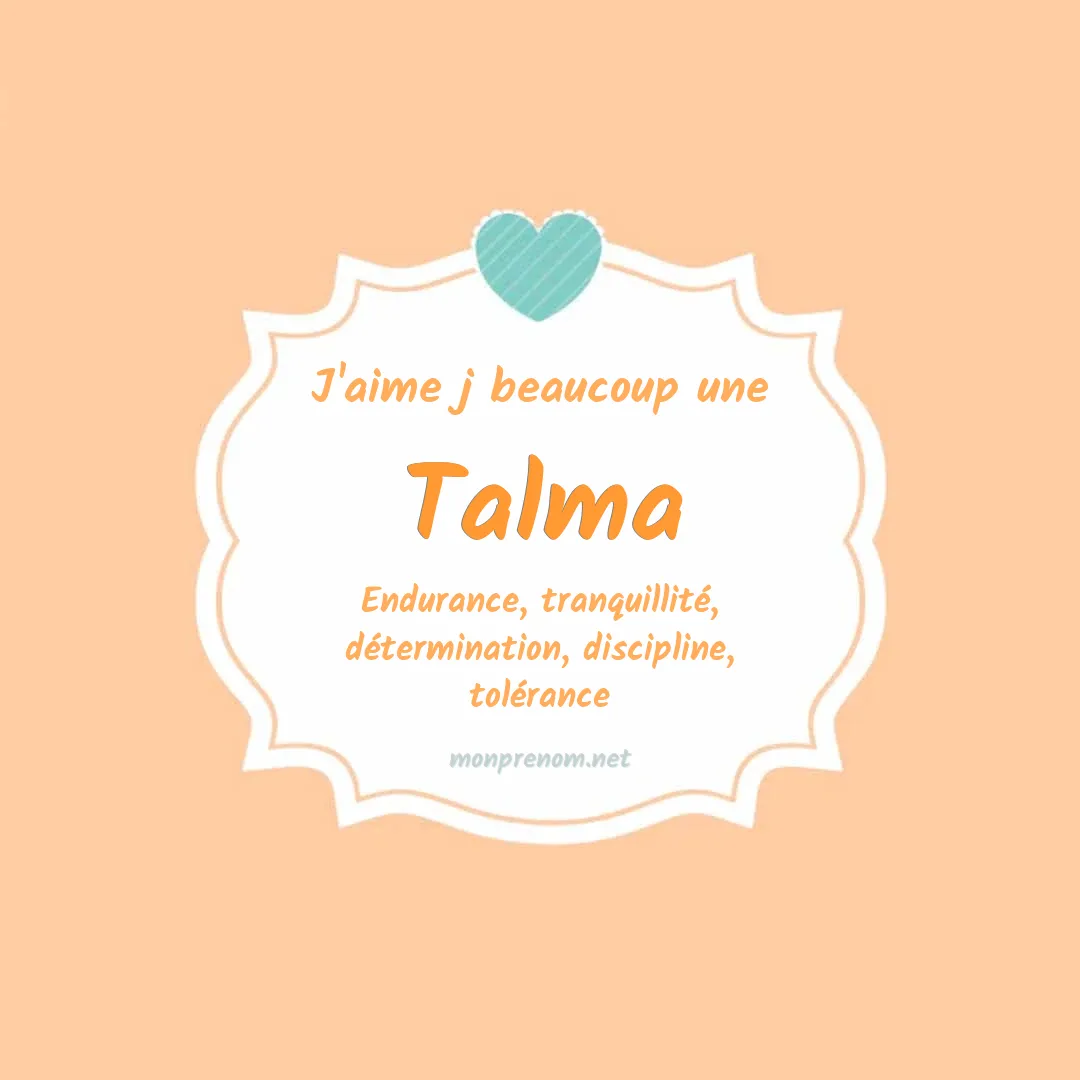 J'aime beaucoup Talma