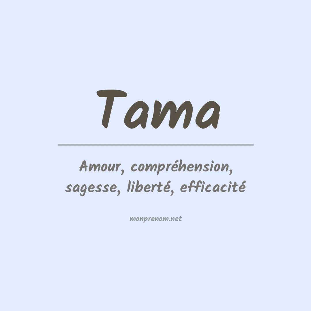 Prénom Tama
