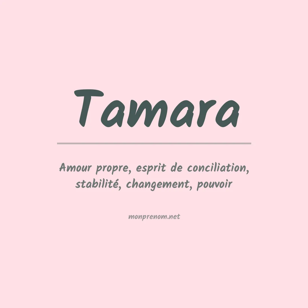 Prénom Tamara