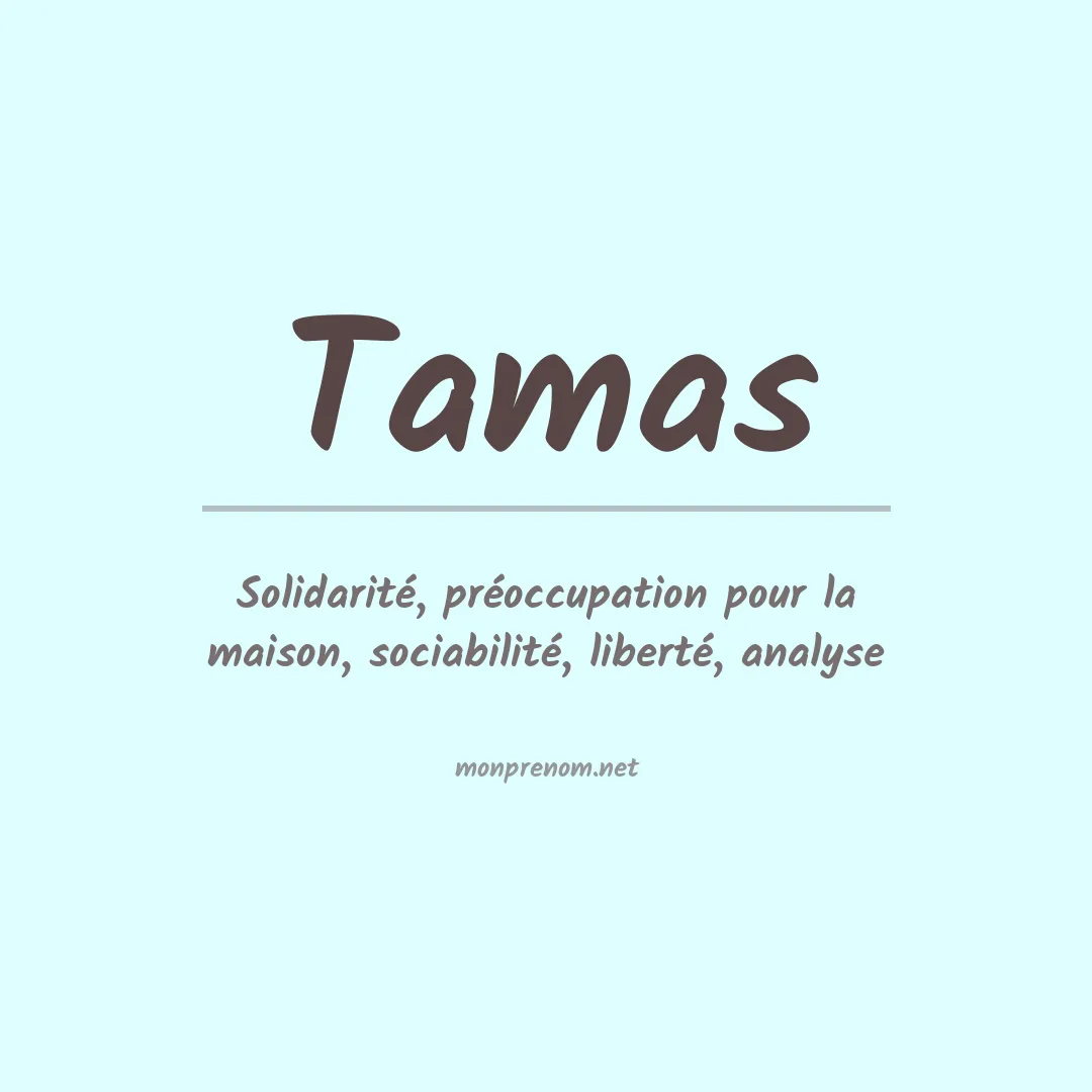 Prénom Tamas