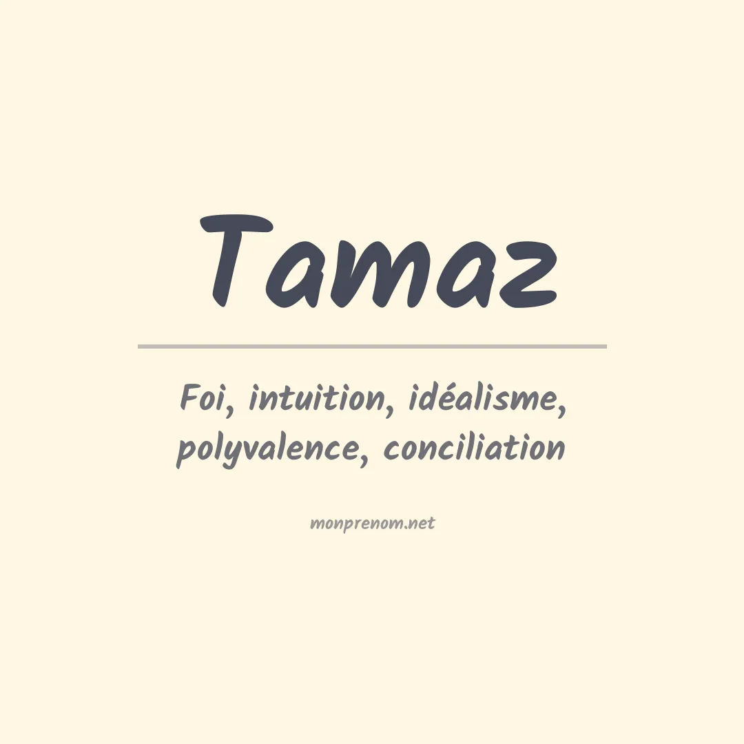 Prénom Tamaz
