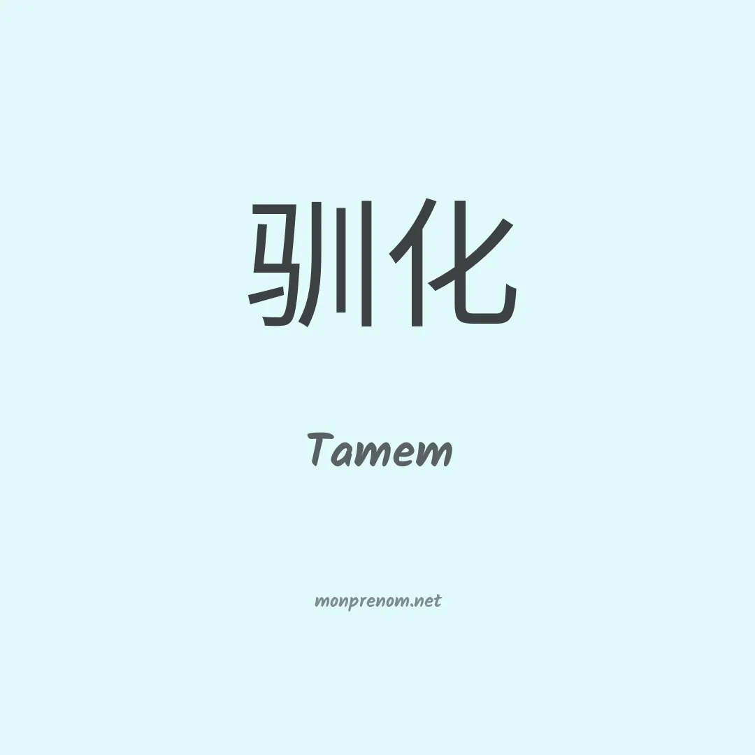 Tamem en chinois