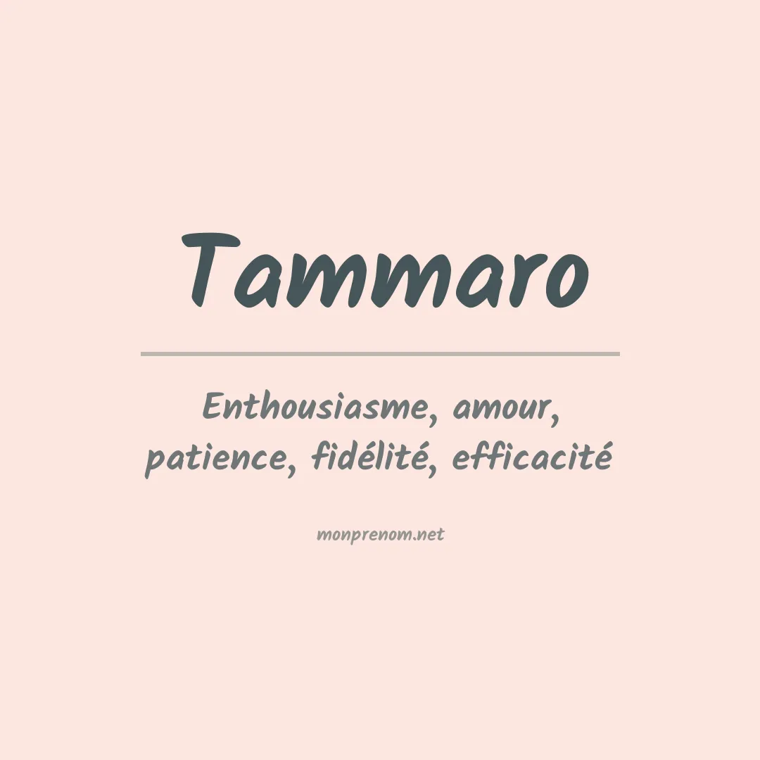 Prénom Tammaro