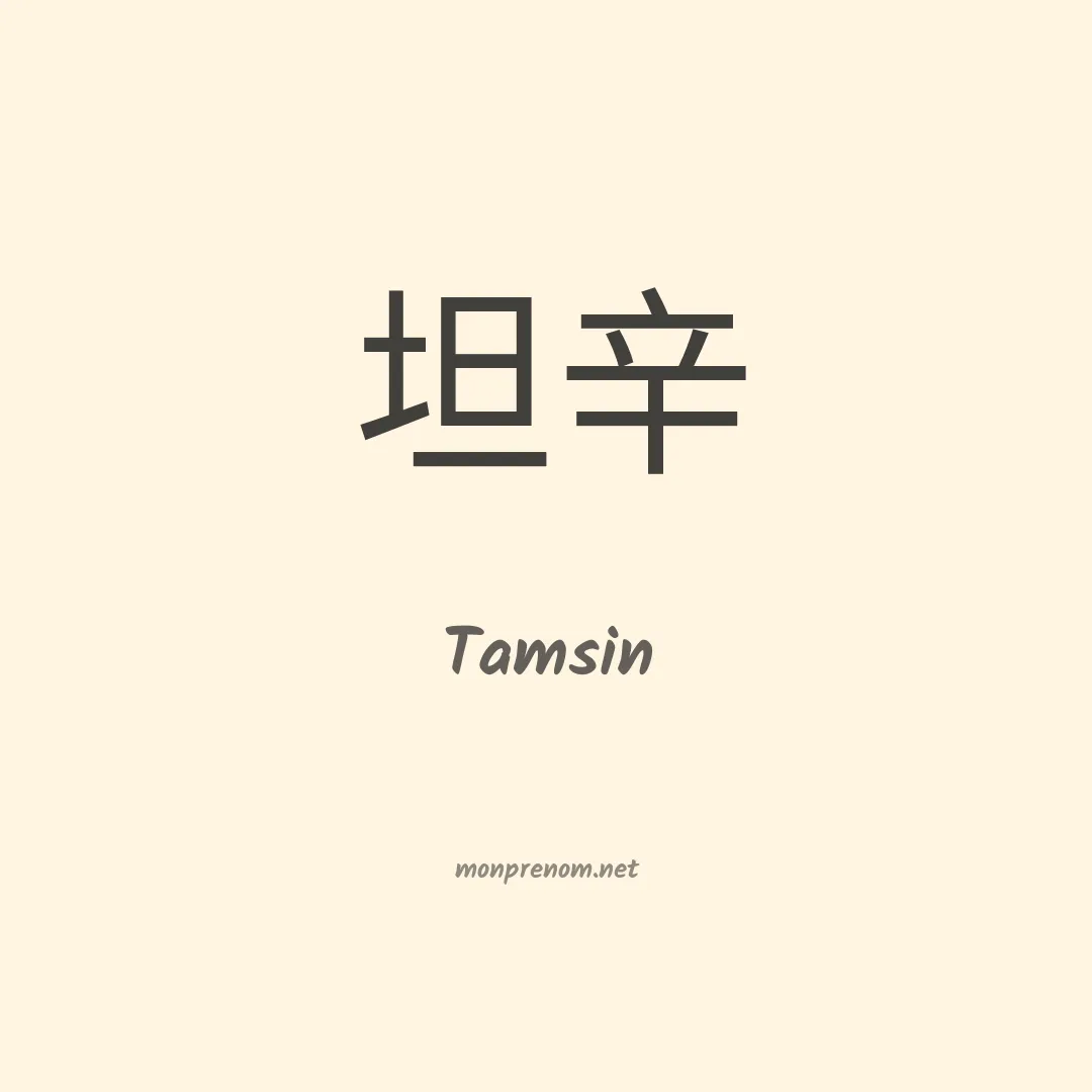 Tamsin en chinois