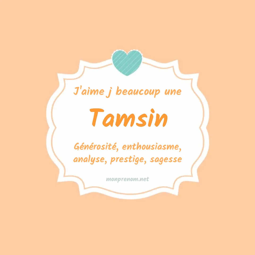 J'aime beaucoup Tamsin